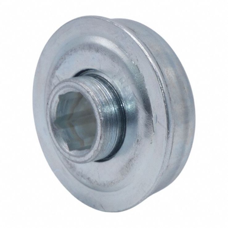 Conveyor Bearing: 7/16 in For Axle Size, 1.5 in Bearing OD, 1 39/64 in Flange Outside Dia., 145 lb