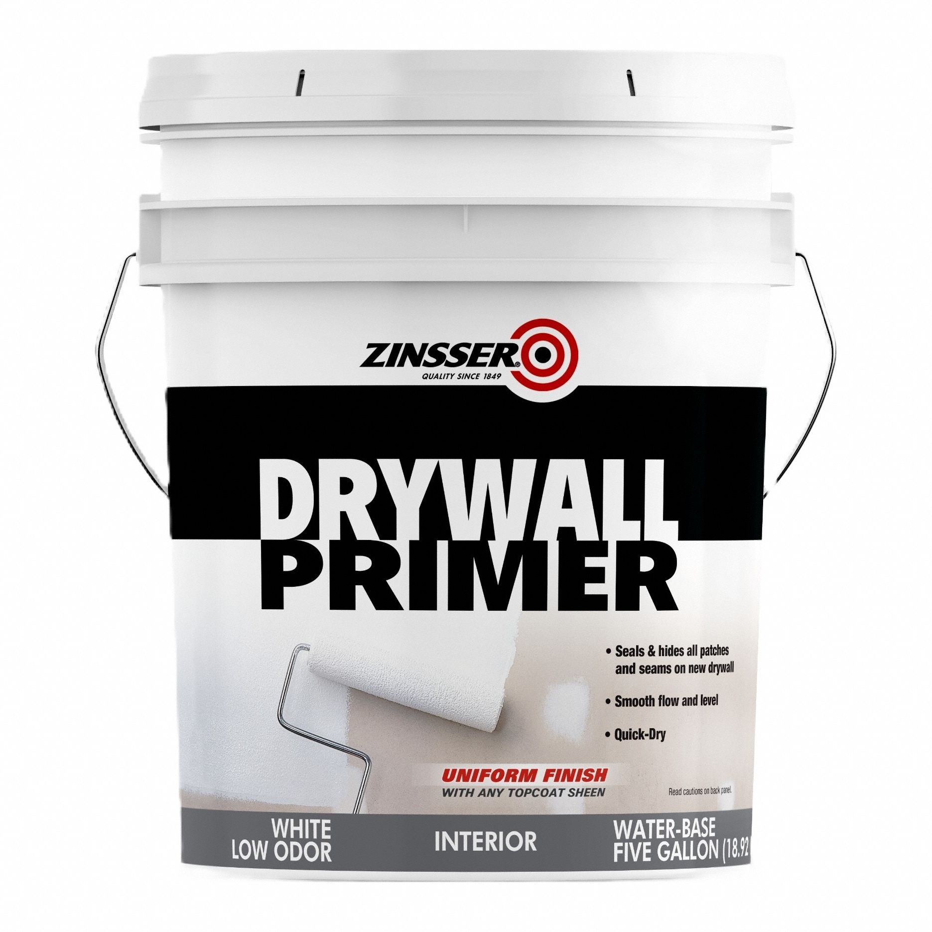 Primer: Exterior/Interior, White, Drywall, Drywall Primer, Water, Flat, White, 400 sq ft/gal