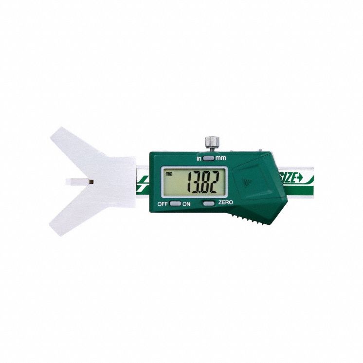 Digital Caliper: 2 mm to 25 mm, Cabled, +/-0.0020in/+/-0.05mm Accuracy