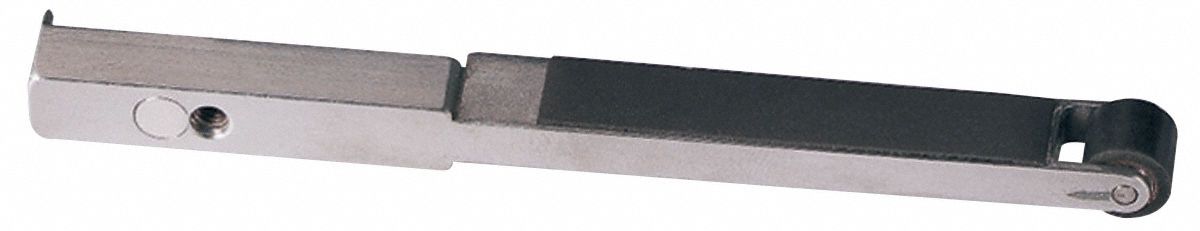 Contact Arm: 13 mm Belt Wd, 330 mm Belt Lg, Mini-Dynafile Series, 7/16 in Wheel Dia, Steel