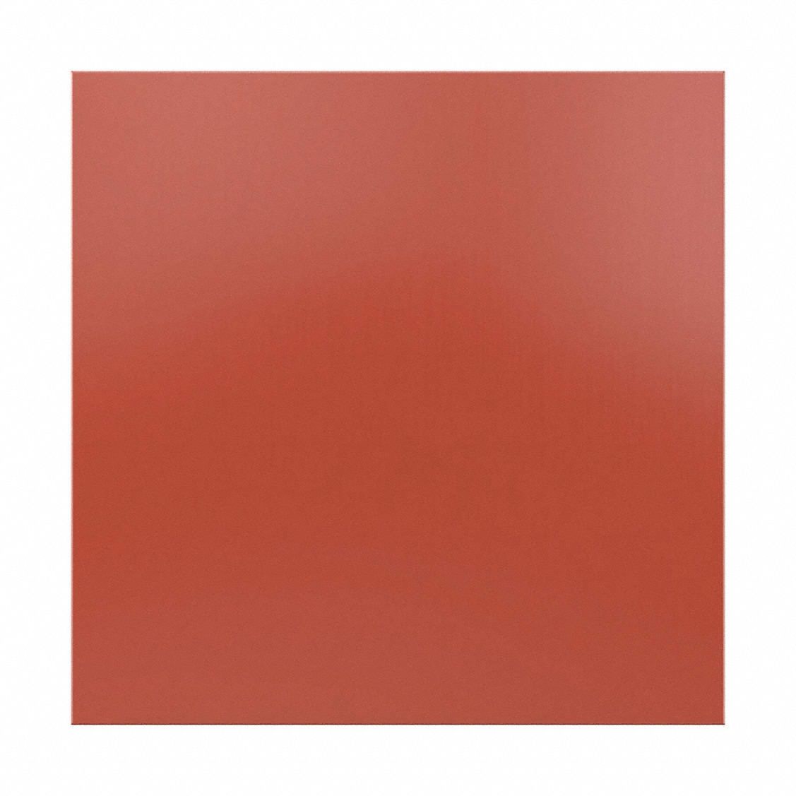 Rubber Roll: SBR, Std, 1/16 in Thick, 36 in x 100 ft, Red, 70 Shore A Durometer, -20°F to 170°F