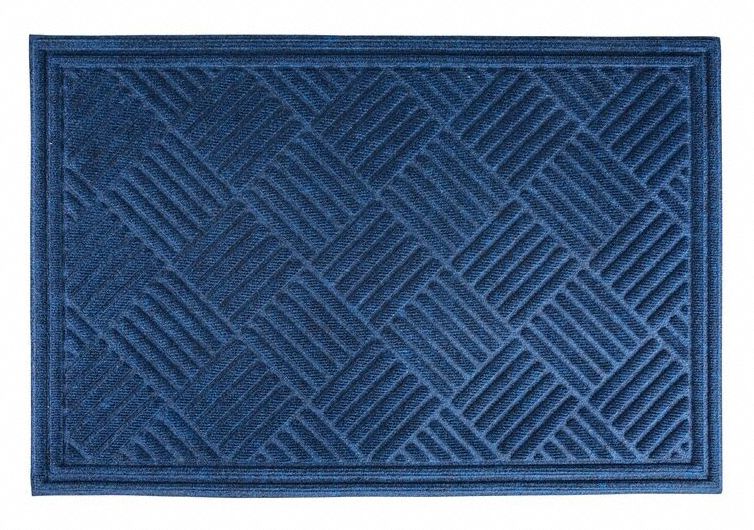ENTRANCE MAT,BLUE,5 FT L,3 FT W