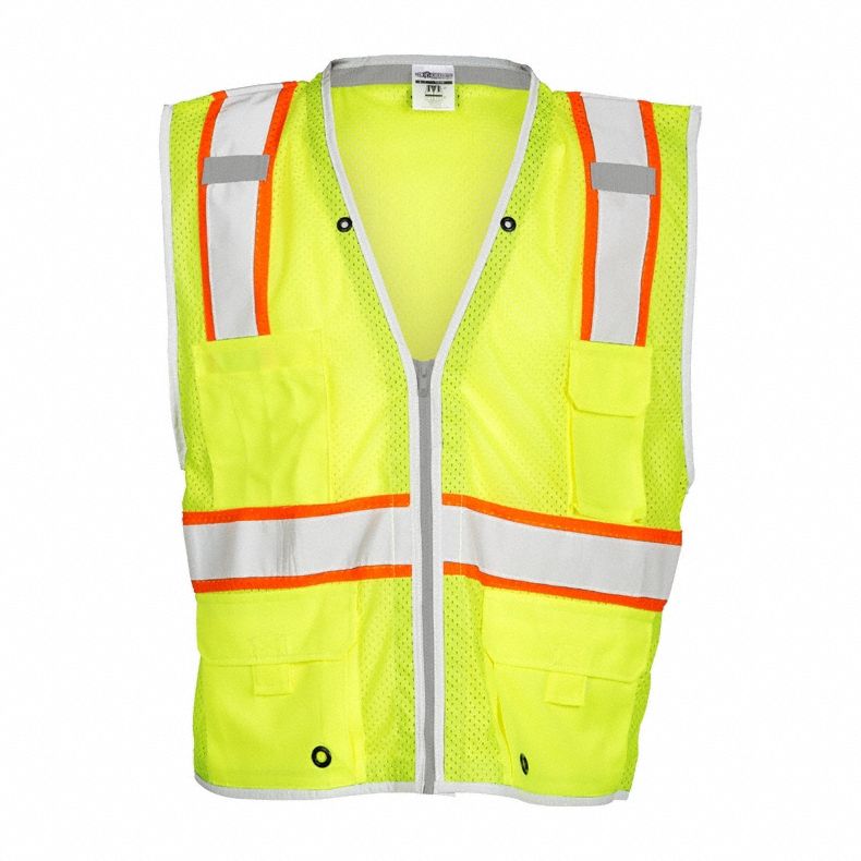 Mesh Safety Vest, HD, Lime, Class 2, L