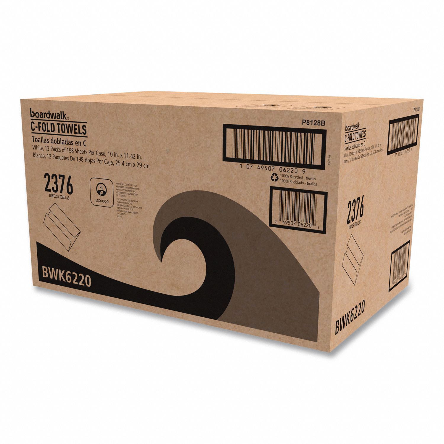 Paper Towels White 200 Sheets PK12