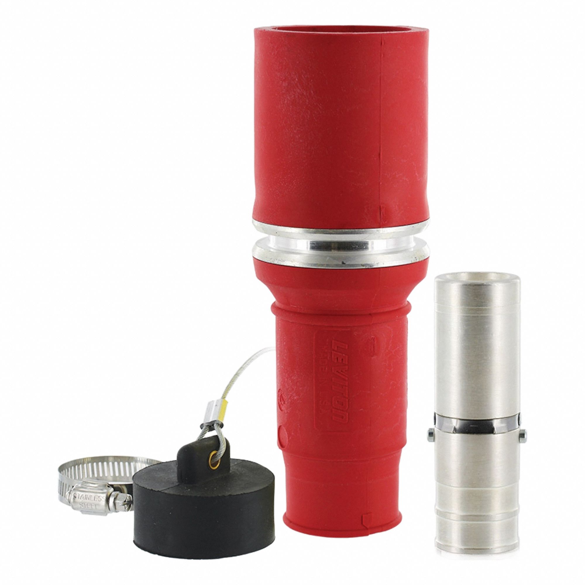 Female, Red, Single Pole Inline - 401LR6|49F77-R - Grainger