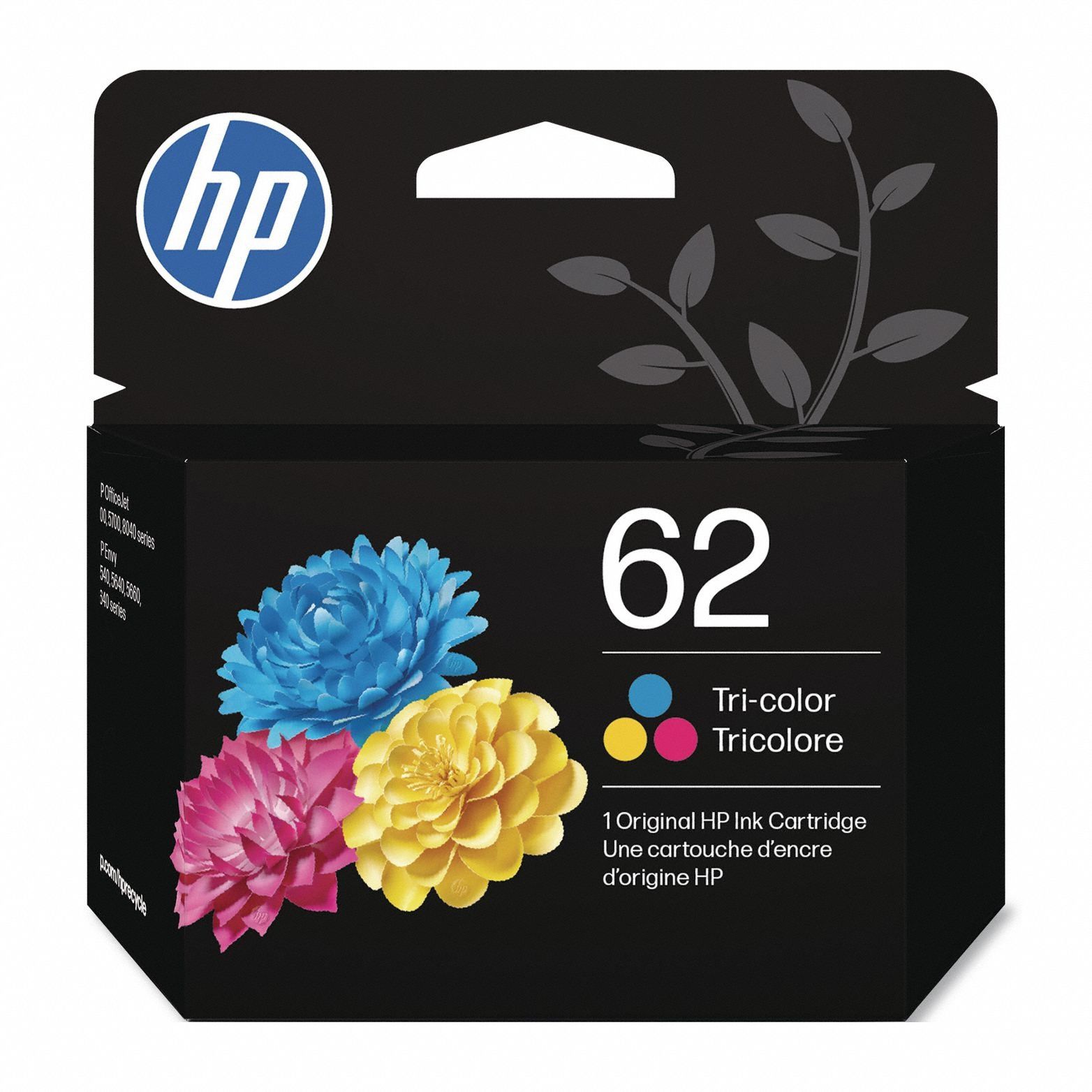 Ink Cartridge: 62, Tri-Color, Multicolor