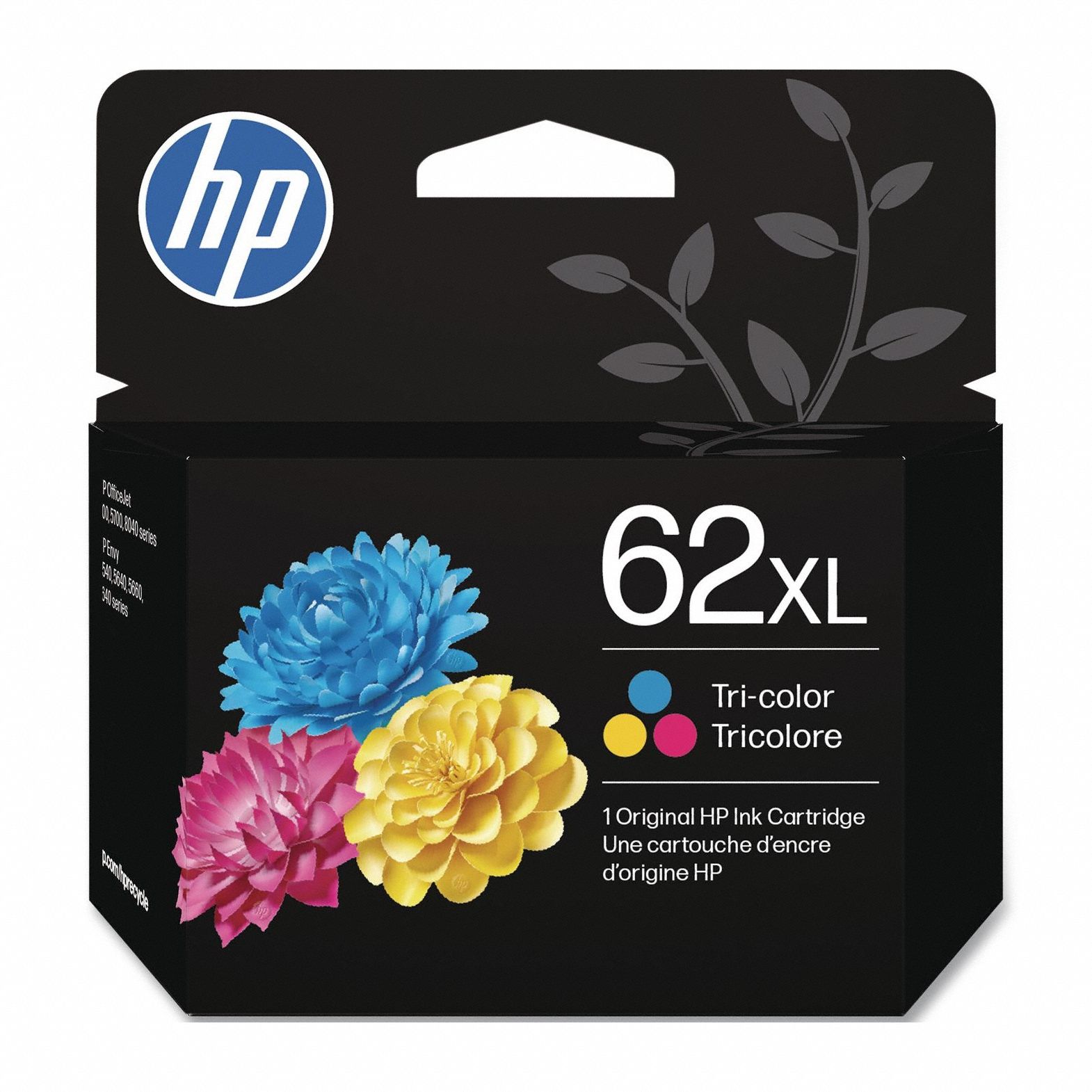 High Yield Ink Cartridge: 62XL, Tri-Color, Multicolor