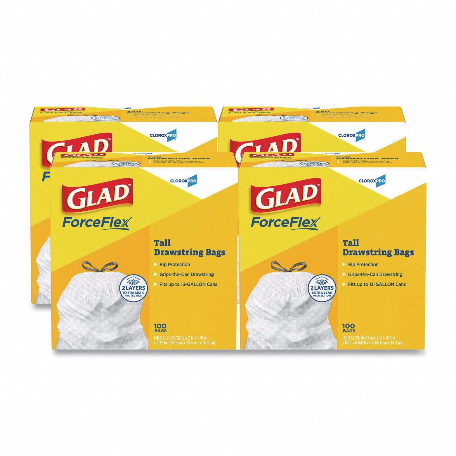 Kitchen Bags 13 gal 0.95 mil Wht PK400