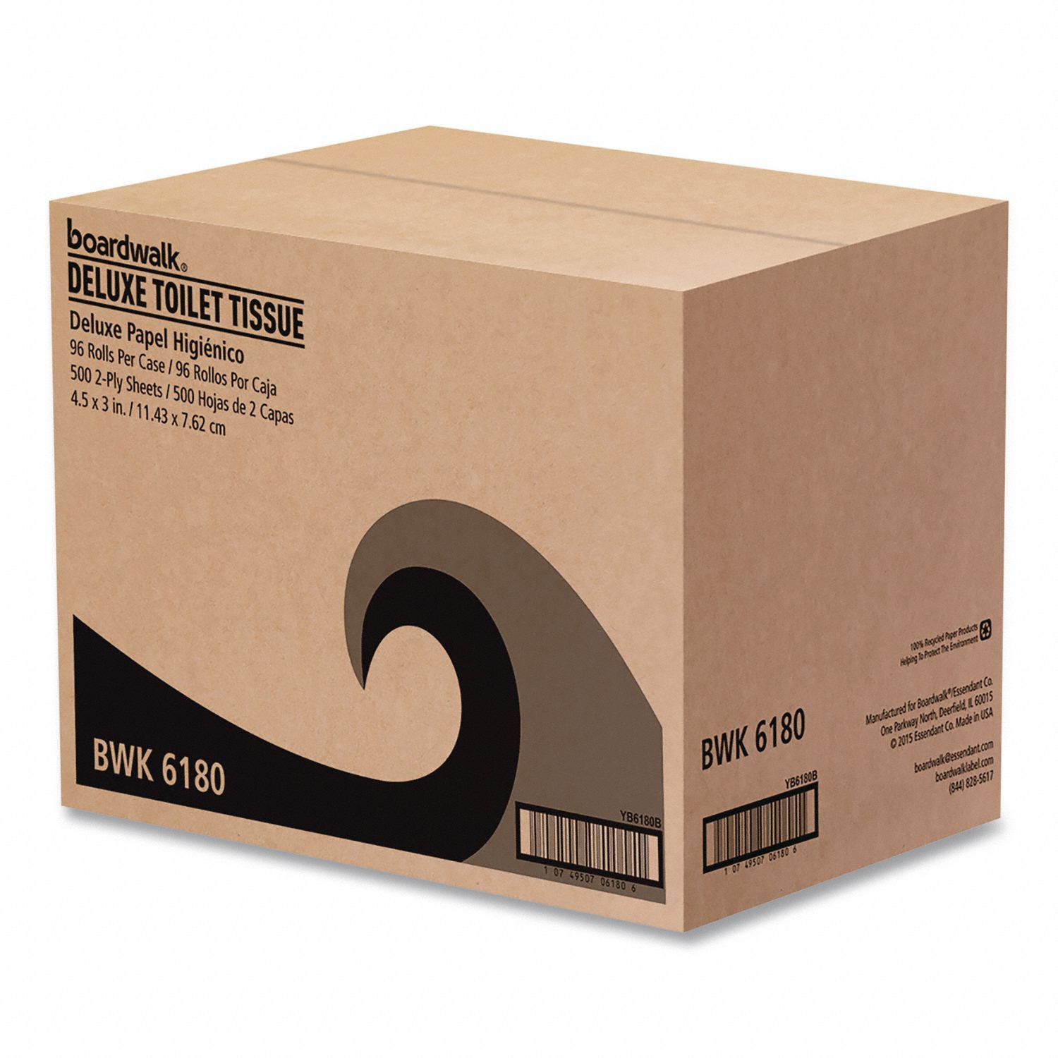 Toilet Tissue White 500 Sheets PK96