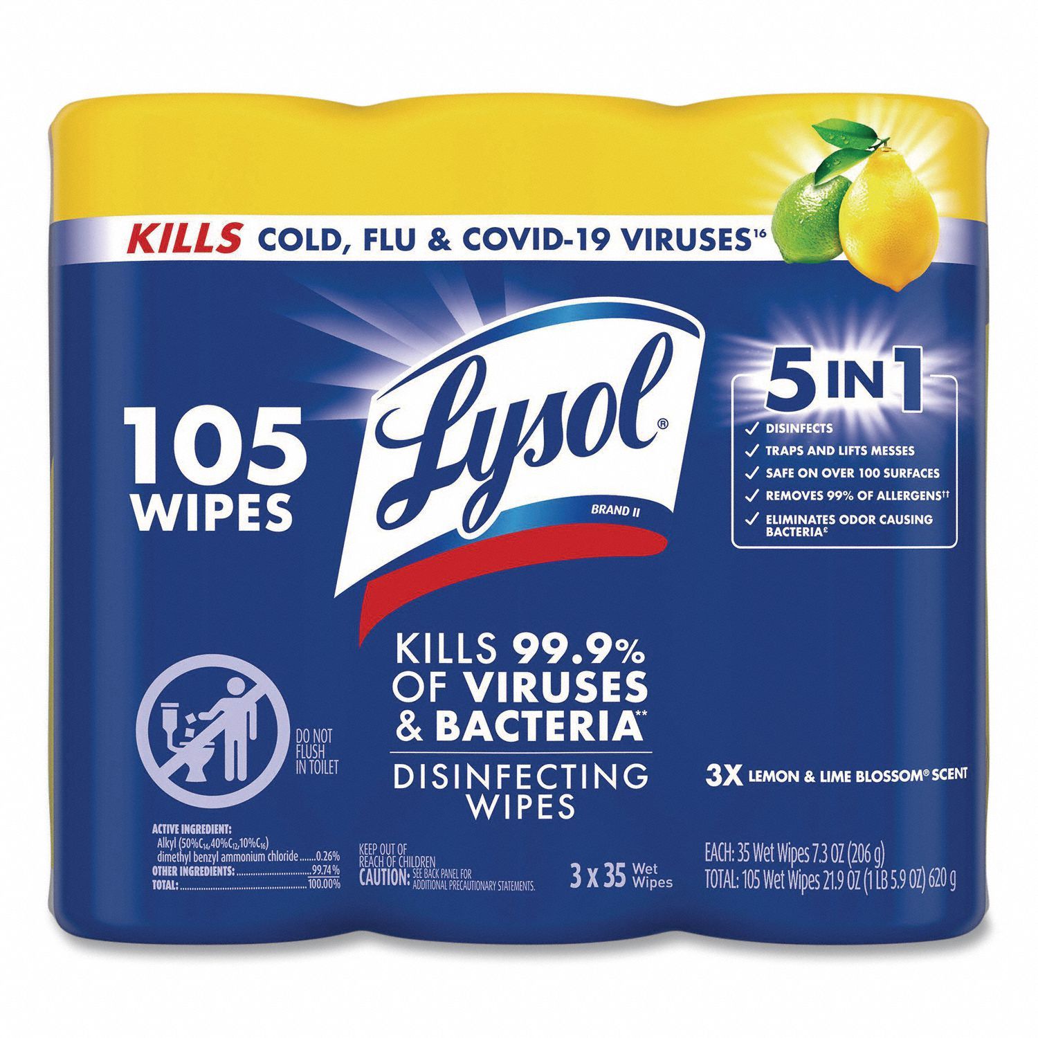 Disinfecting Wipes 35 ct Canister PK3