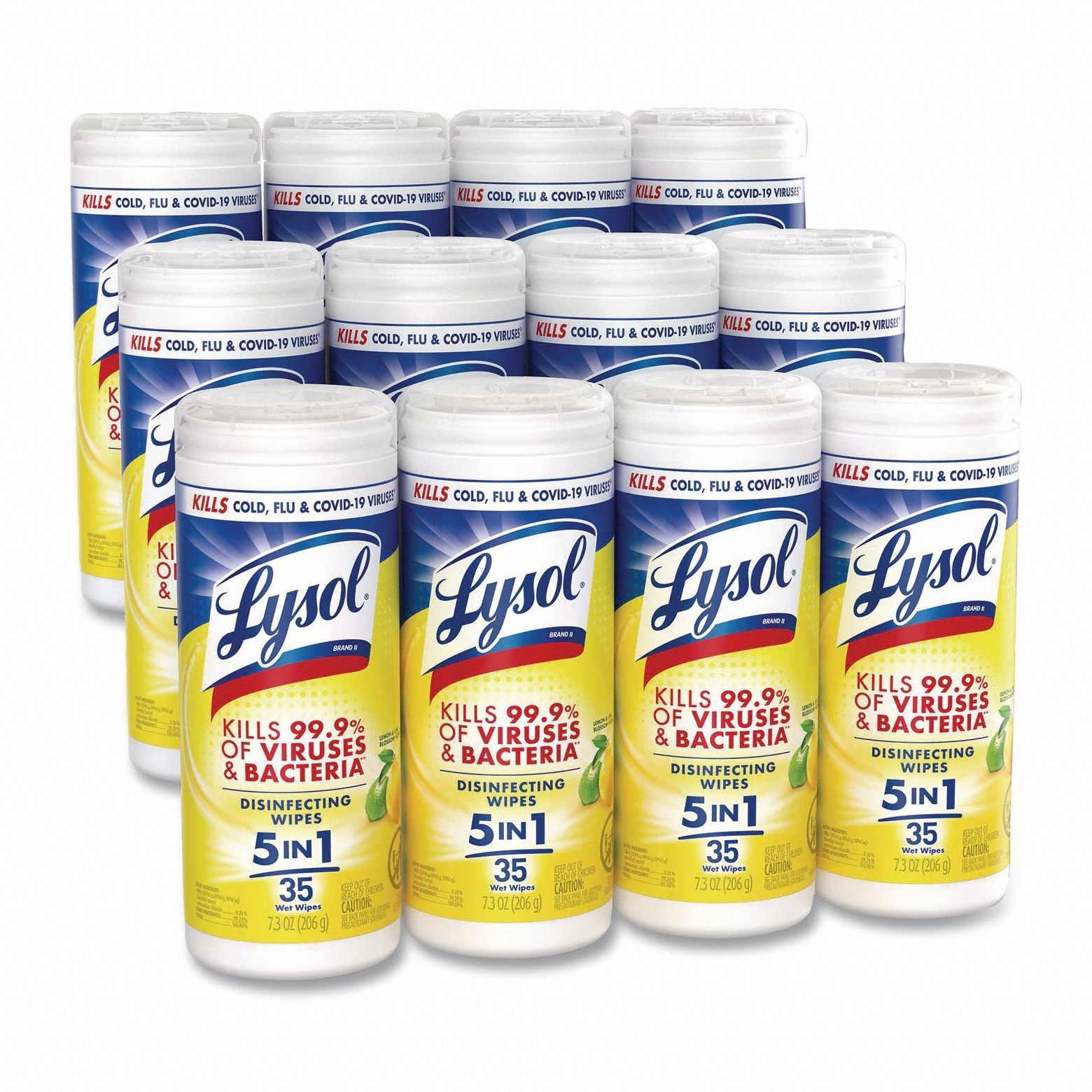 Disinfecting Wipes 35 ct Canister PK12
