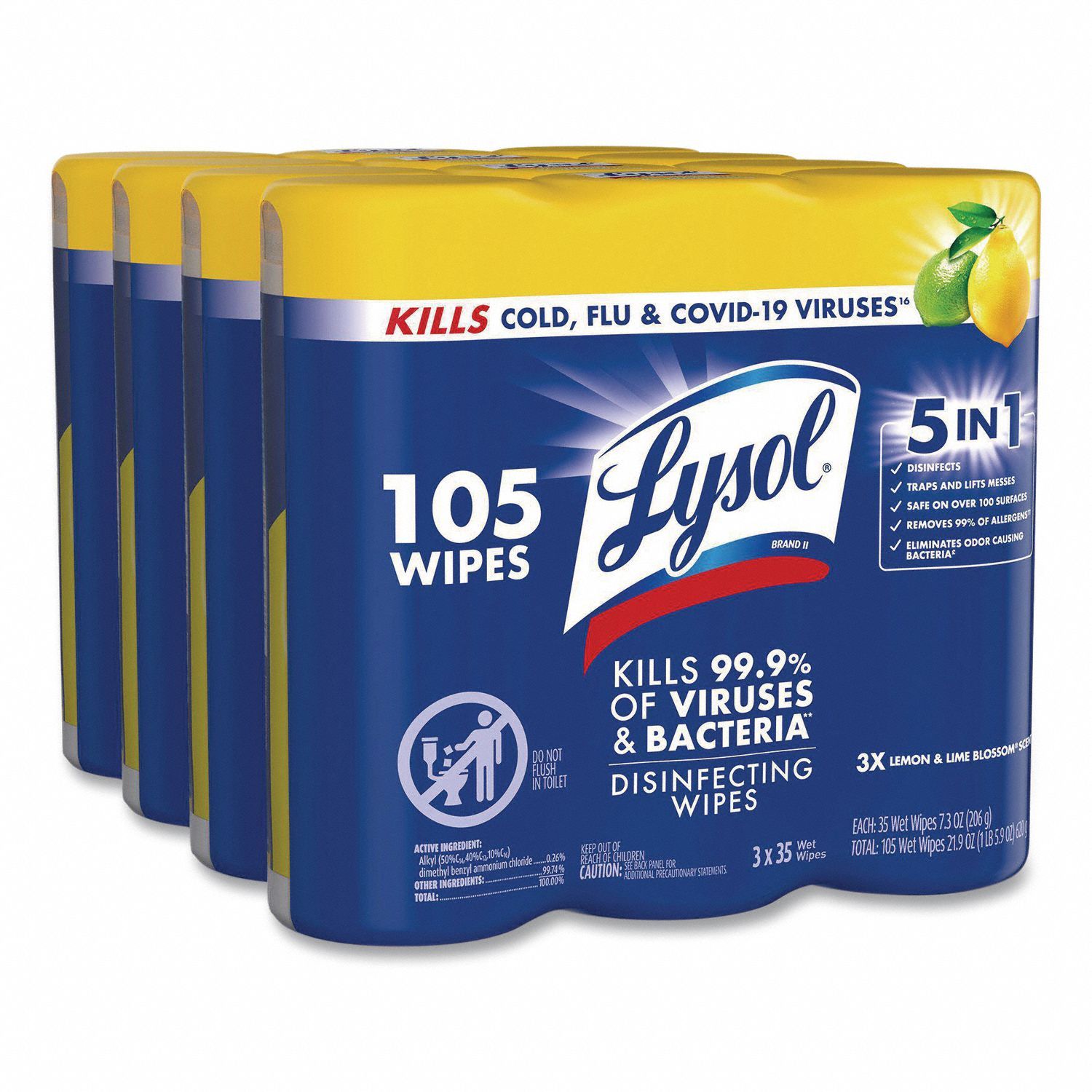 Disinfecting Wipes 35 ct Canister PK12