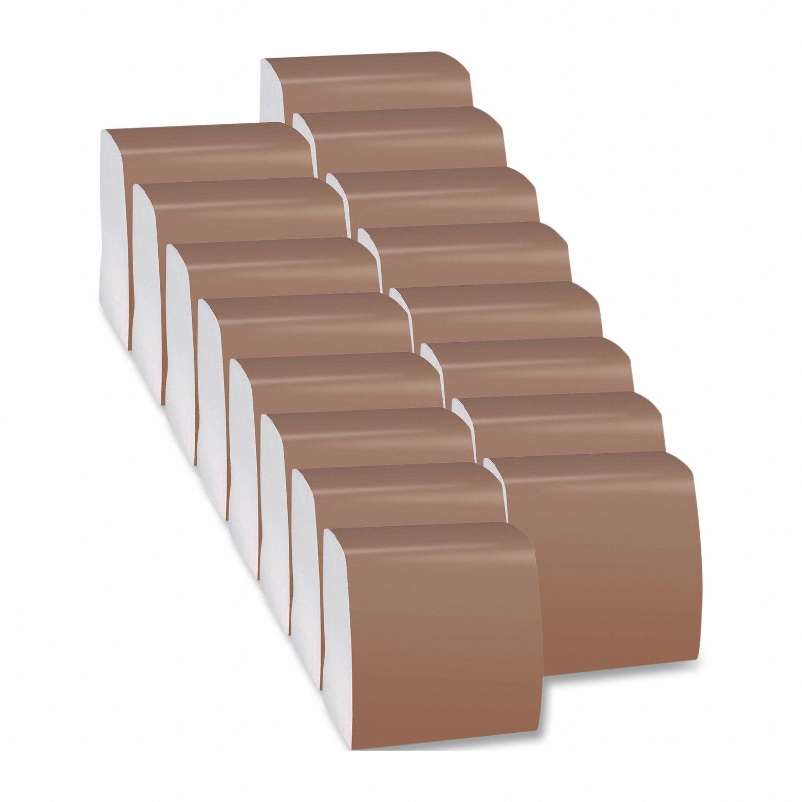 Disposable Dispenser Napkin: 1 Ply, 8 1/2 in x 8 3/8 in, White, Plain, Side-Fold, 4, 000 PK