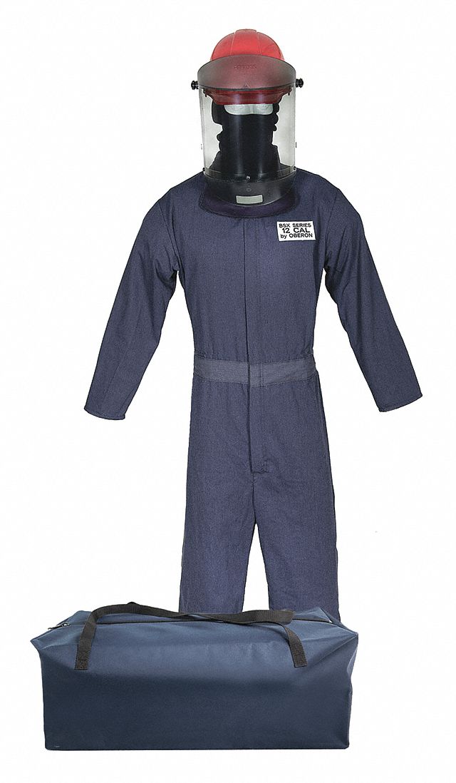 OBERON COMPANY Arc Flash Clothing Kit: L, 12 cal/sq cm ATPV, LCI5®