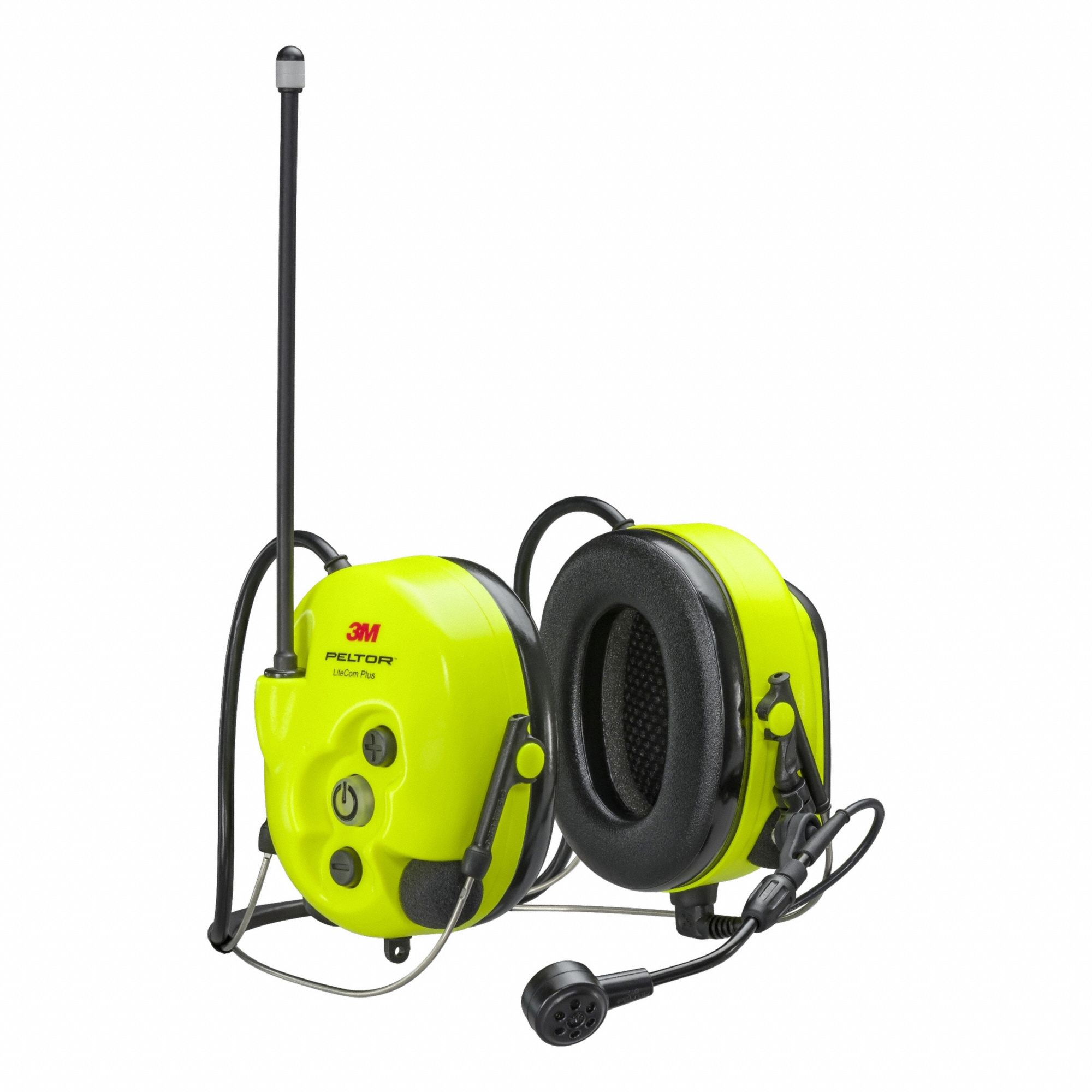 LiteCom Plus Headset MT73H7B4610NA: Behind-the-Neck Earmuff, 27 dB NRR, Headset to Headset