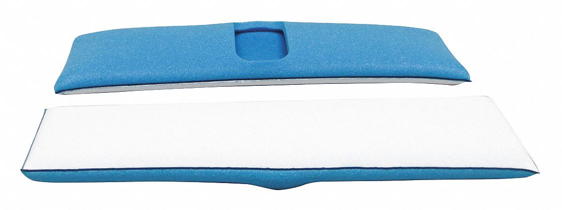 Sponge Mop, 16 in W, Blue/White