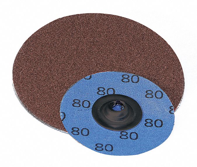 SUPERIOR ABRASIVES Coated QC Disc, A/O, 3", Type R, Grit 36 152T41