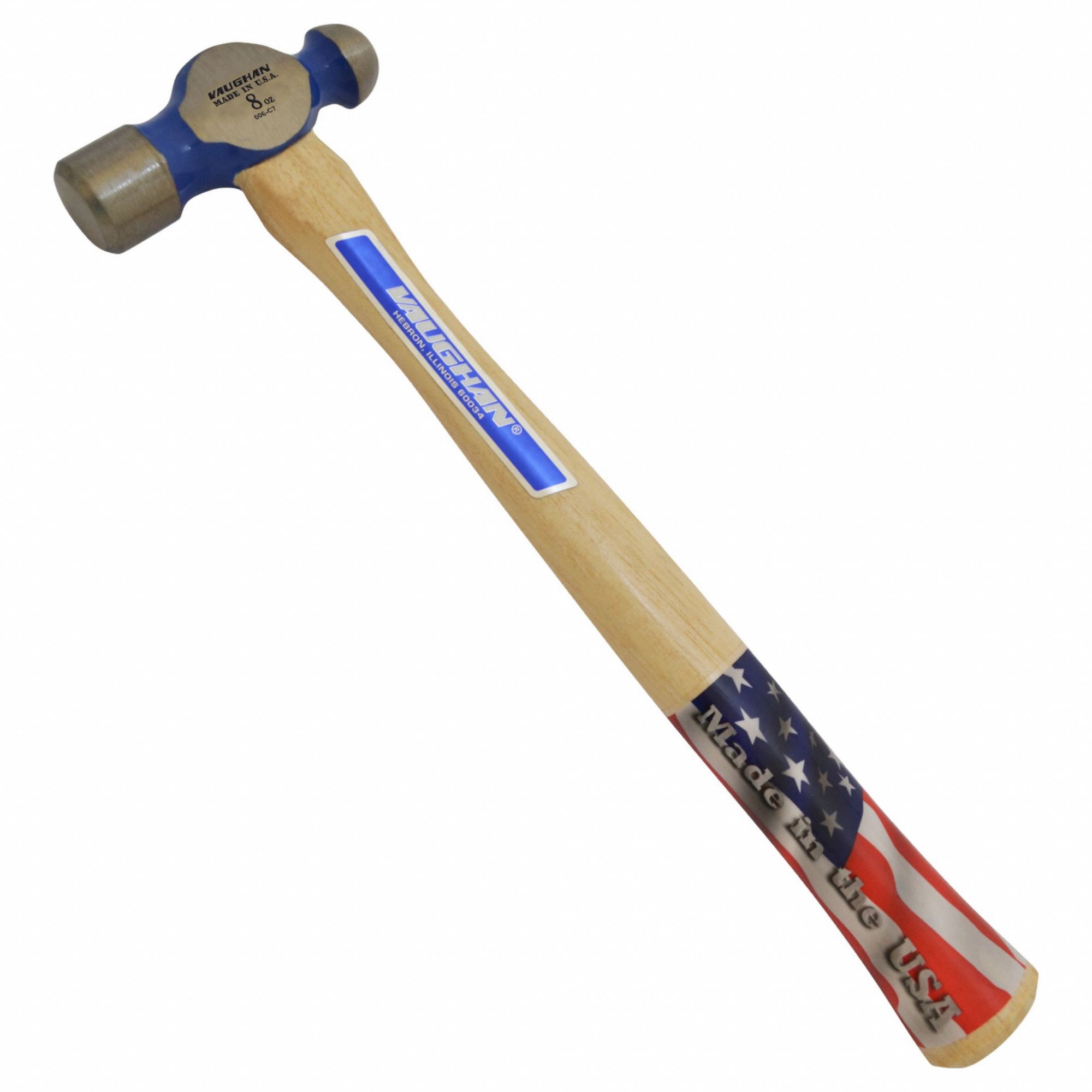 VAUGHAN TC308 Ball Pein Hammer,8 oz,Steel,12 in 817ZV6