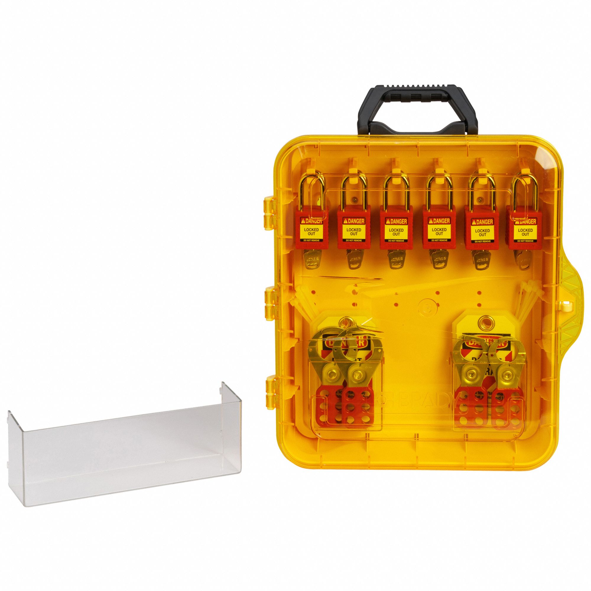 Lockout Station: 46 Components Included, Lockout Station, Keyed Alike Padlocks