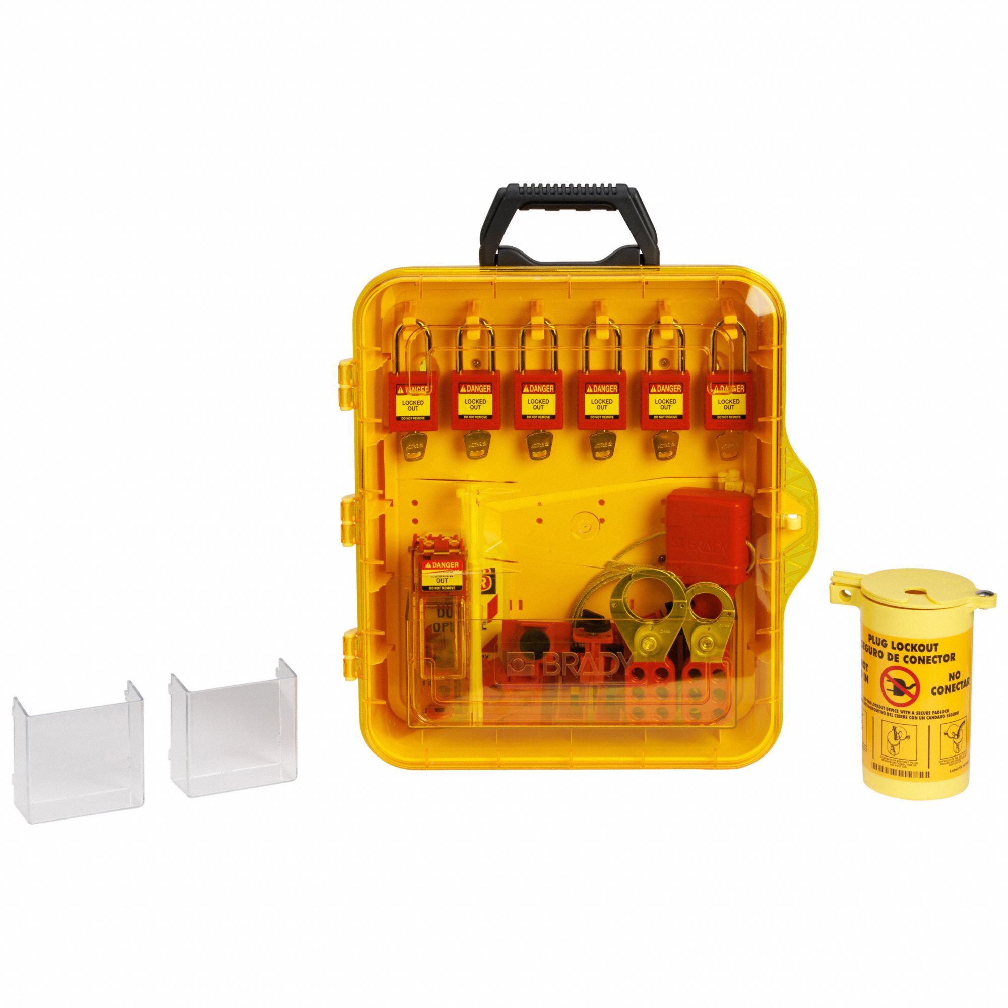 Lockout Station: 55 Components Included, Lockout Station, Keyed Alike Padlocks