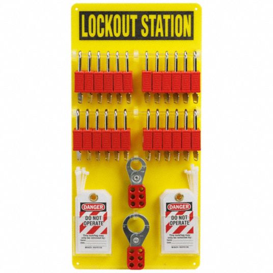 BRADY, 66 Components Included, Lockout Board, Lockout Station - 799YW7 ...