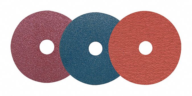 Fiber Disc,A/O,4-1/2",Hole 7/8",Grit 50 - Grainger