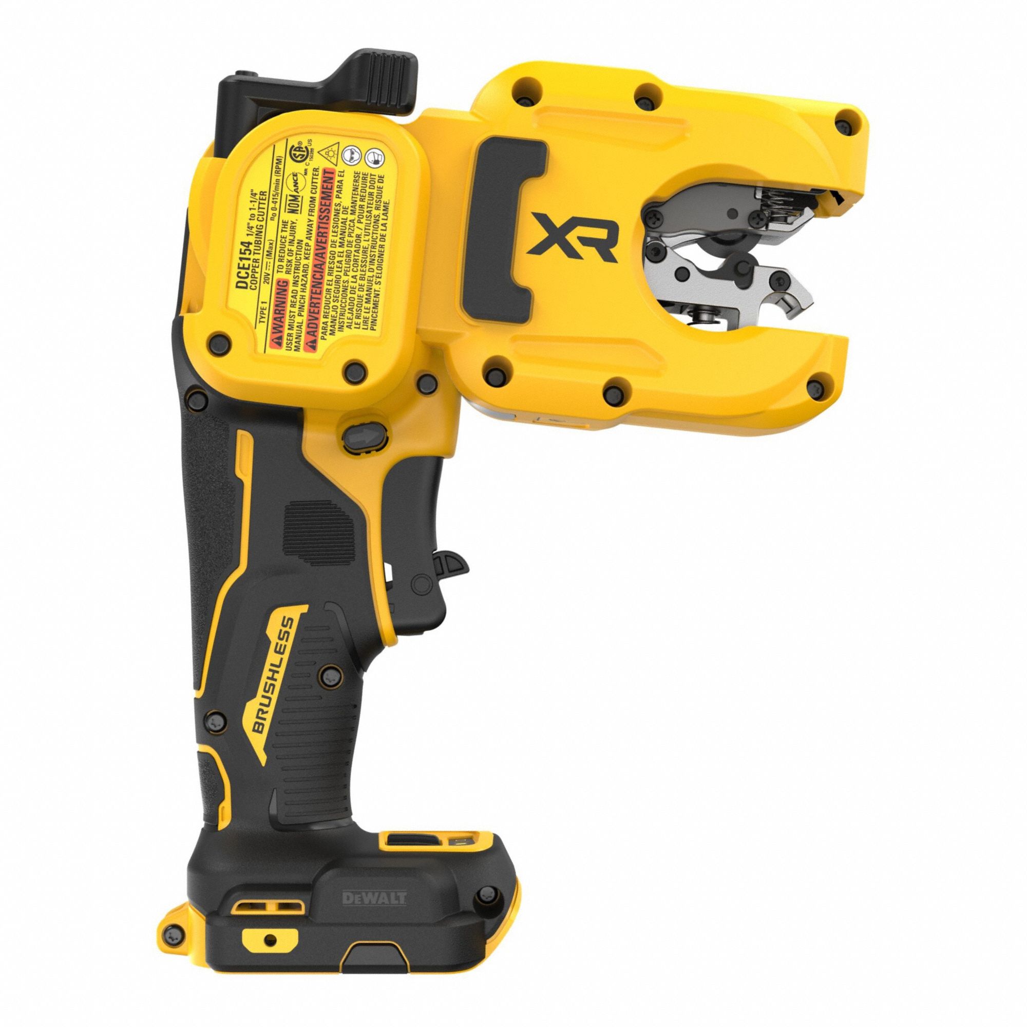 Cordless Tube Cutter: 20V MAX, 1 1/4 in Max. Pipe Dia., Copper