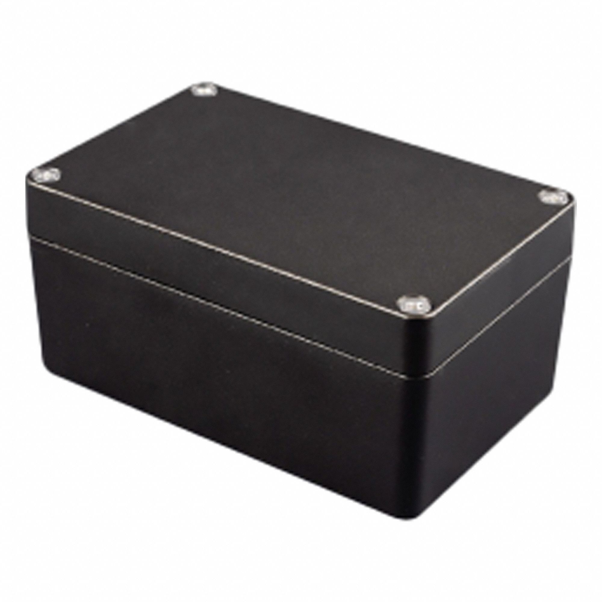 Enclosure: Die-Cast Aluminum, 6 in x 3 in x 2 in, NEMA 1/12/13/4/4X, Solid Cover, Screw On