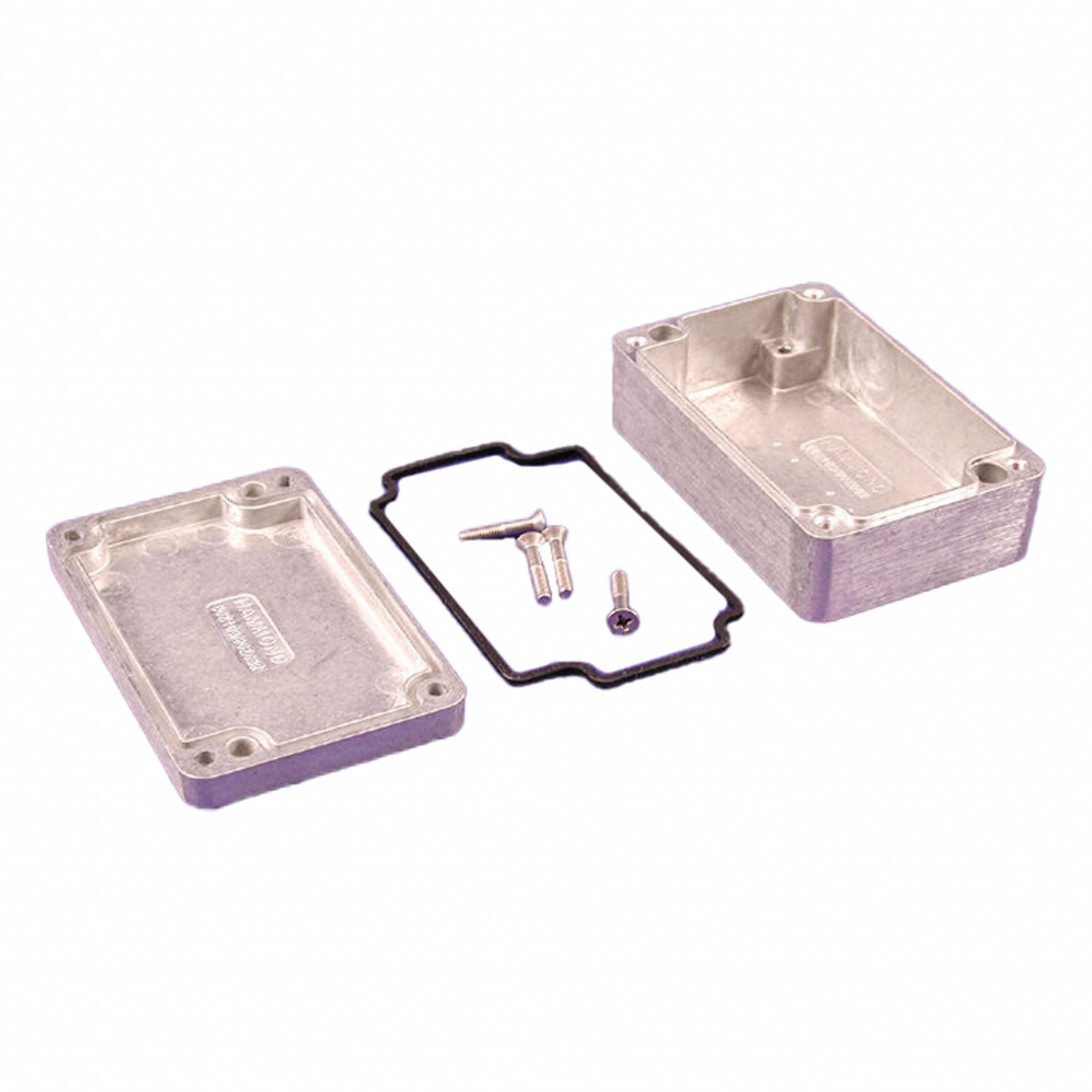 Enclosure: Die-Cast Aluminum, 3 in x 2 in x 1 in, NEMA 1/12/13/4/4X, Solid Cover, Screw On