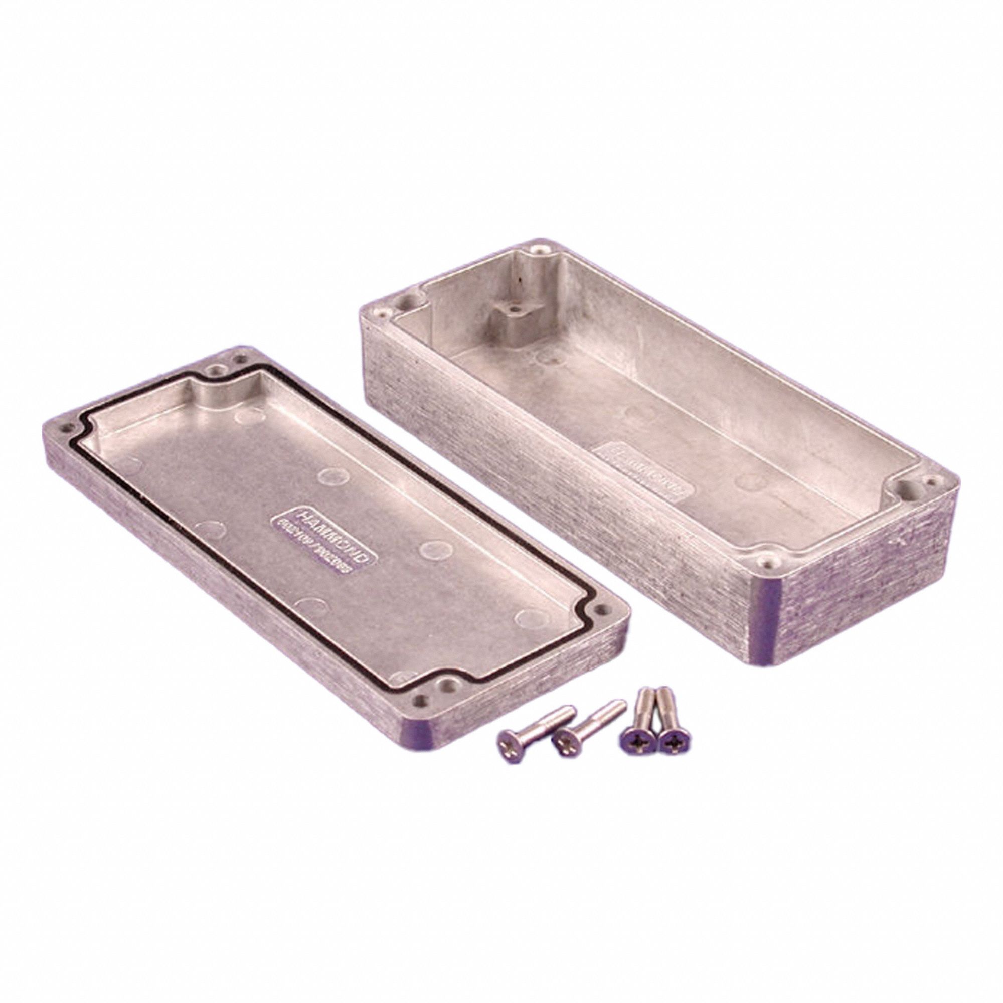 Enclosure: Die-Cast Aluminum, 5 in x 2 in x 1 in, NEMA 1/12/13/4/4X, Solid Cover, Screw On