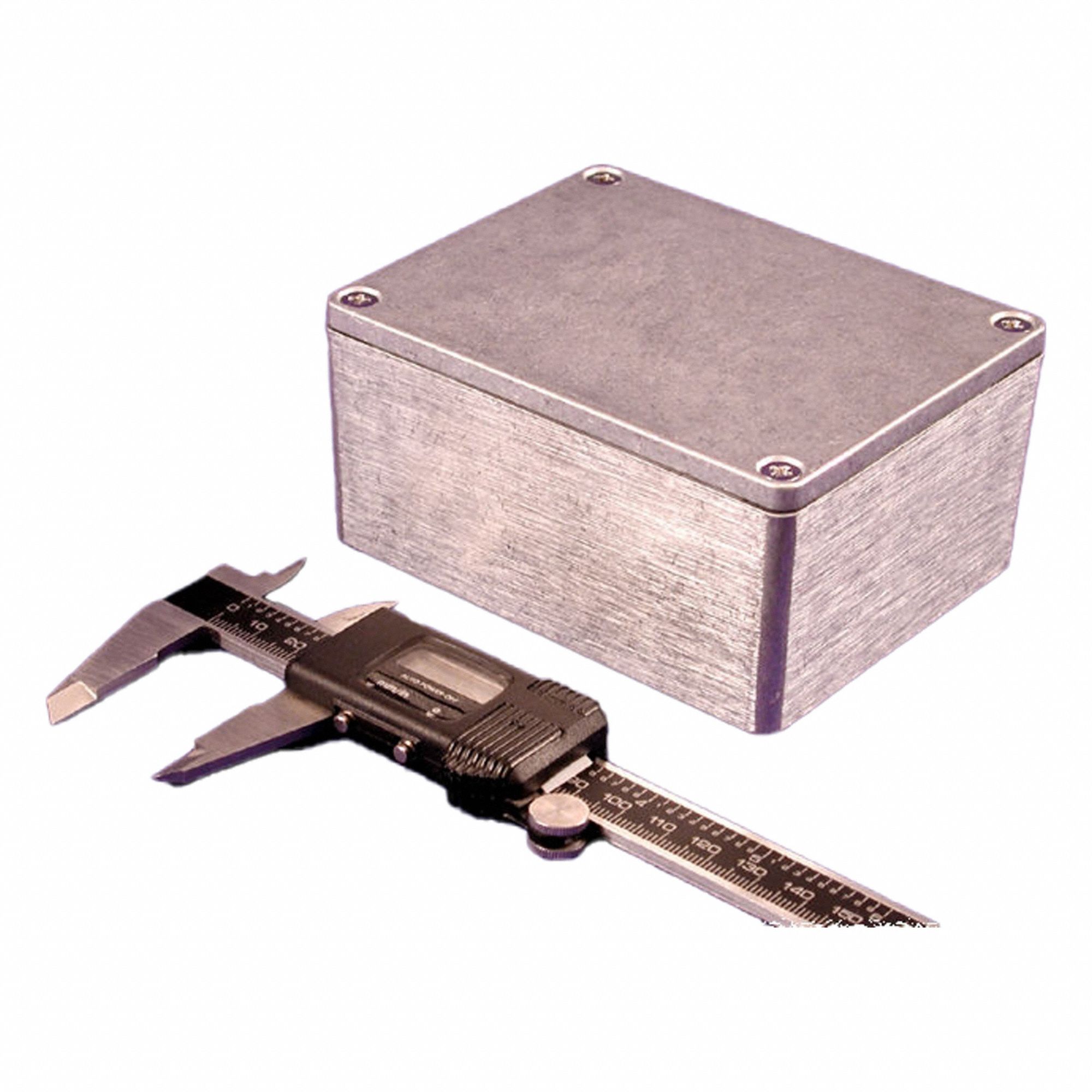 Enclosure: Die-Cast Aluminum, 4 in x 3 in x 2 in, NEMA 1/12/13/4/4X, Solid Cover, Screw On