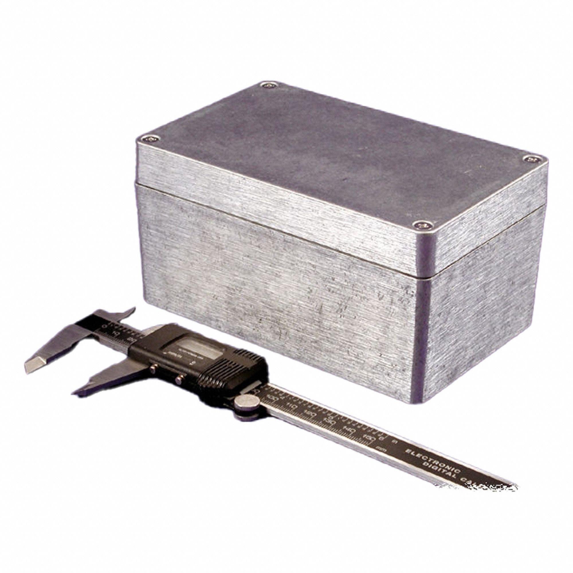 Enclosure: Die-Cast Aluminum, 6 in x 3 in x 3 in, NEMA 1/12/13/4/4X, Solid Cover, Screw On