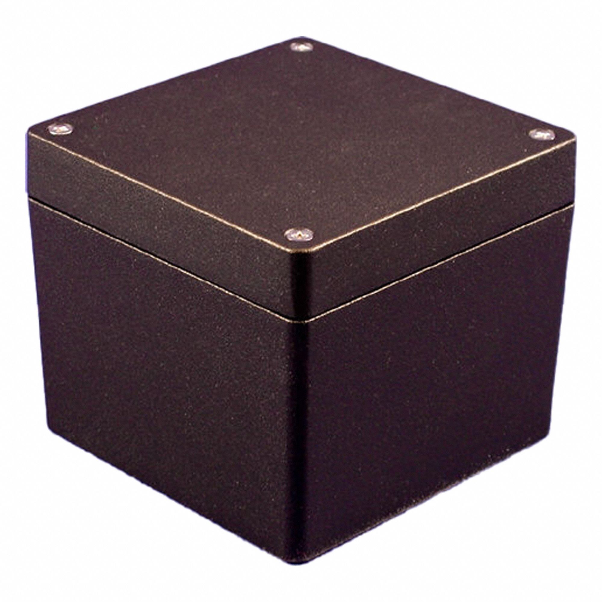 Enclosure: Die-Cast Aluminum, 4 in x 4 in x 4 in, NEMA 1/12/13/4/4X, Solid Cover, Screw On