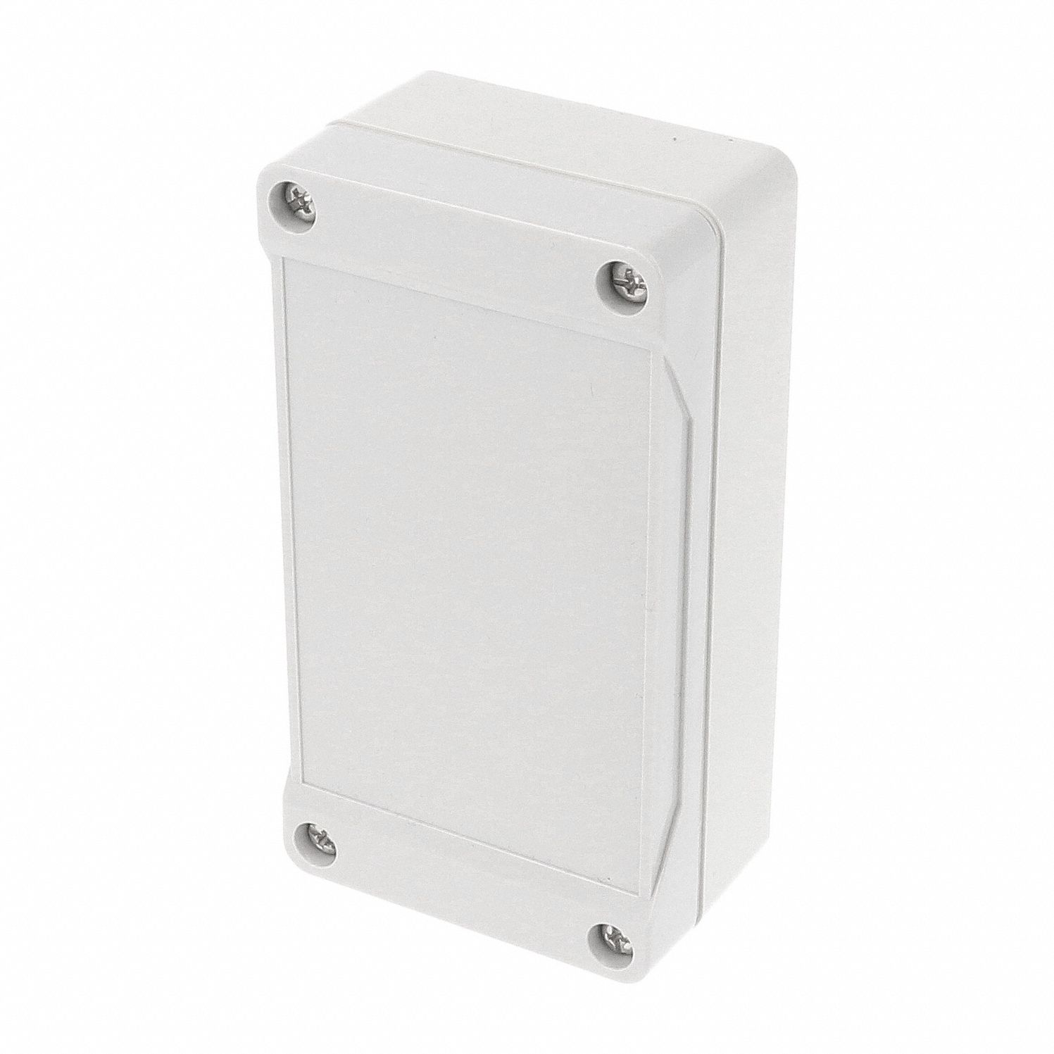 Enclosure: Polycarbonate, 4 in x 2 in x 2 in, NEMA 12/13/4/4X/6/6P, Screw On, Solid Cover