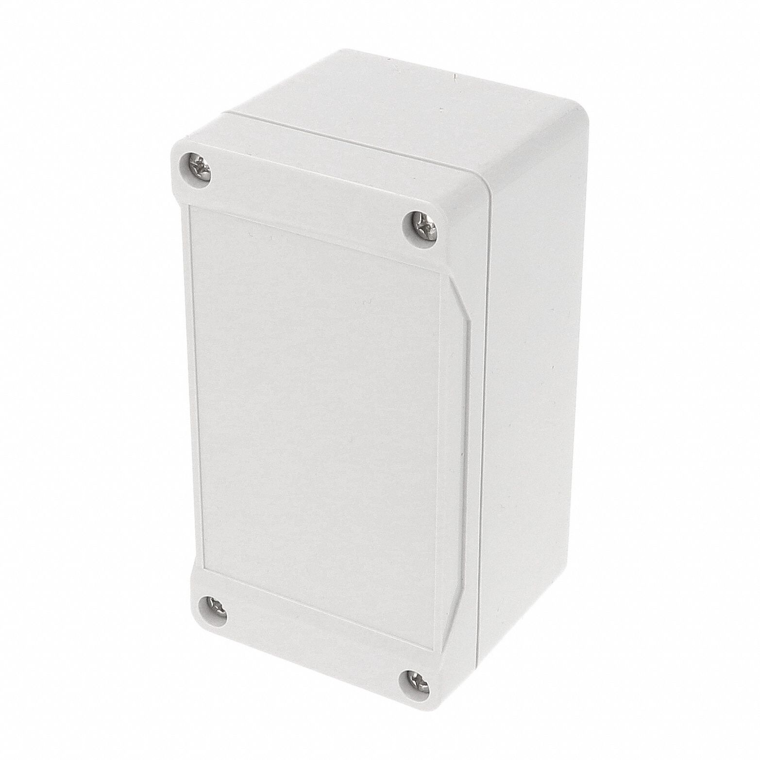 Enclosure: Polycarbonate, 4 in x 2 in x 2 in, NEMA 12/13/4/4X/6/6P, Screw On, Solid Cover