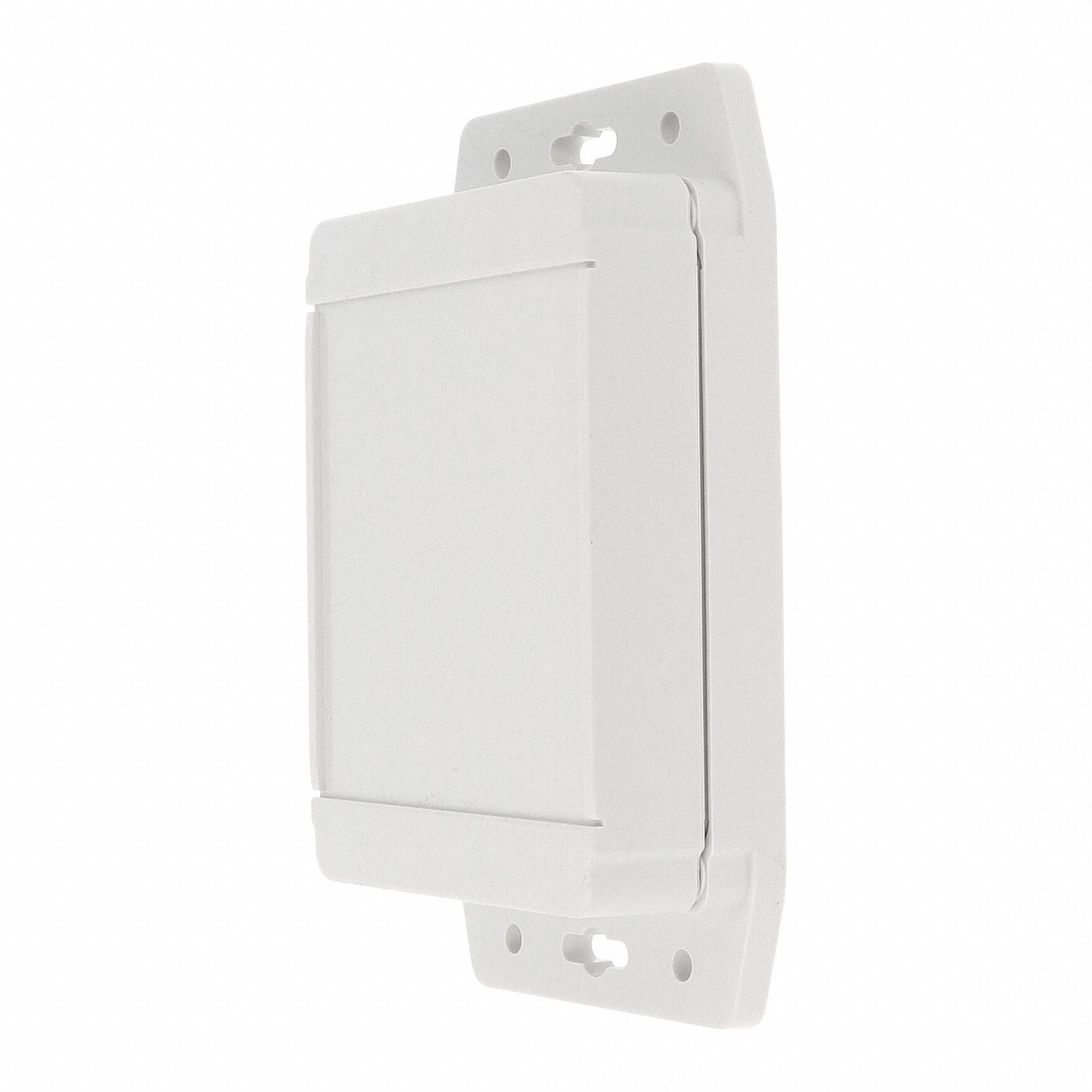 Enclosure: Polycarbonate, 4 in x 3 in x 1 in, NEMA 12/13/4/4X/6/6P, Screw On, Solid Cover