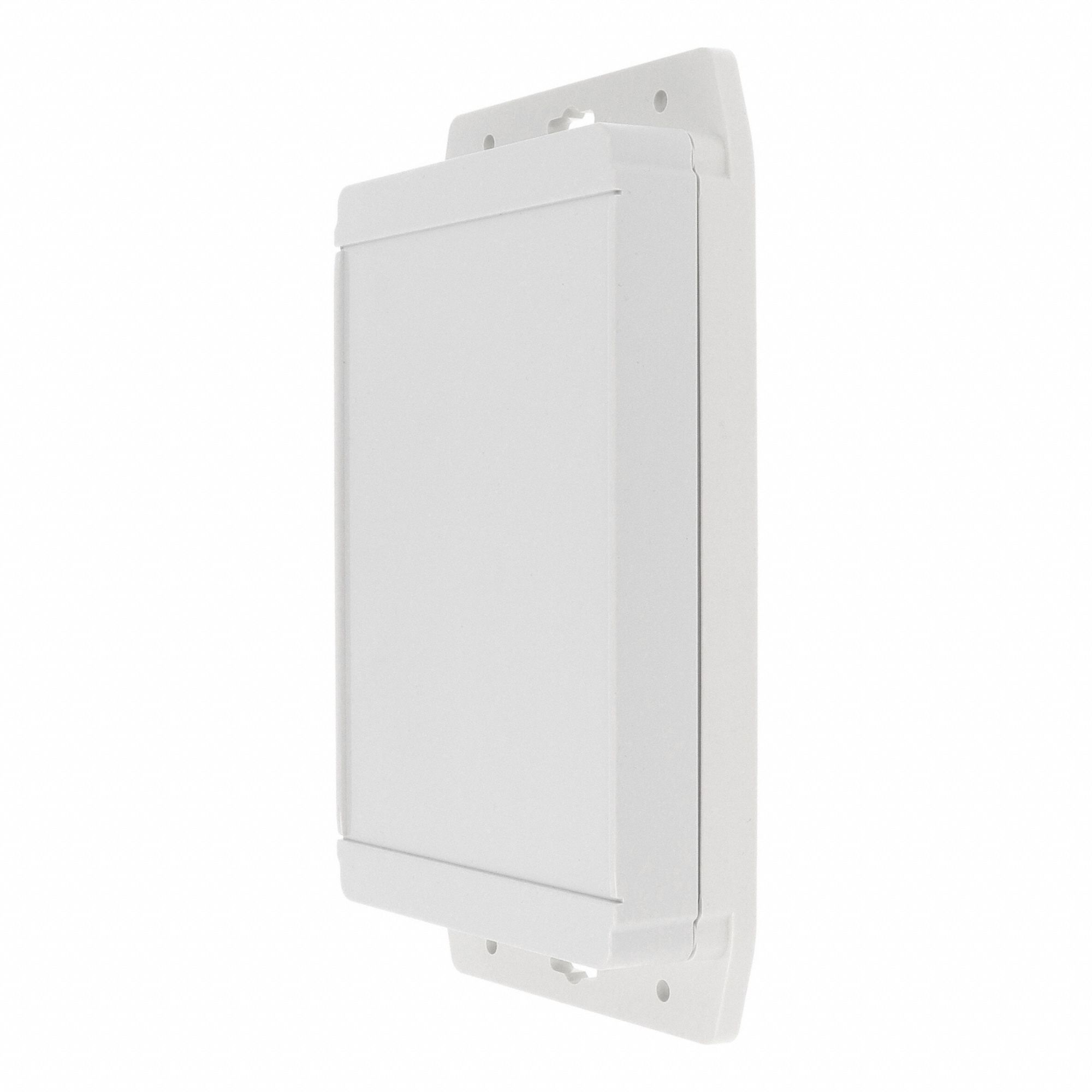 Enclosure: Polycarbonate, 7 in x 4 in x 1 in, NEMA 12/13/4/4X/6/6P, Screw On, Solid Cover