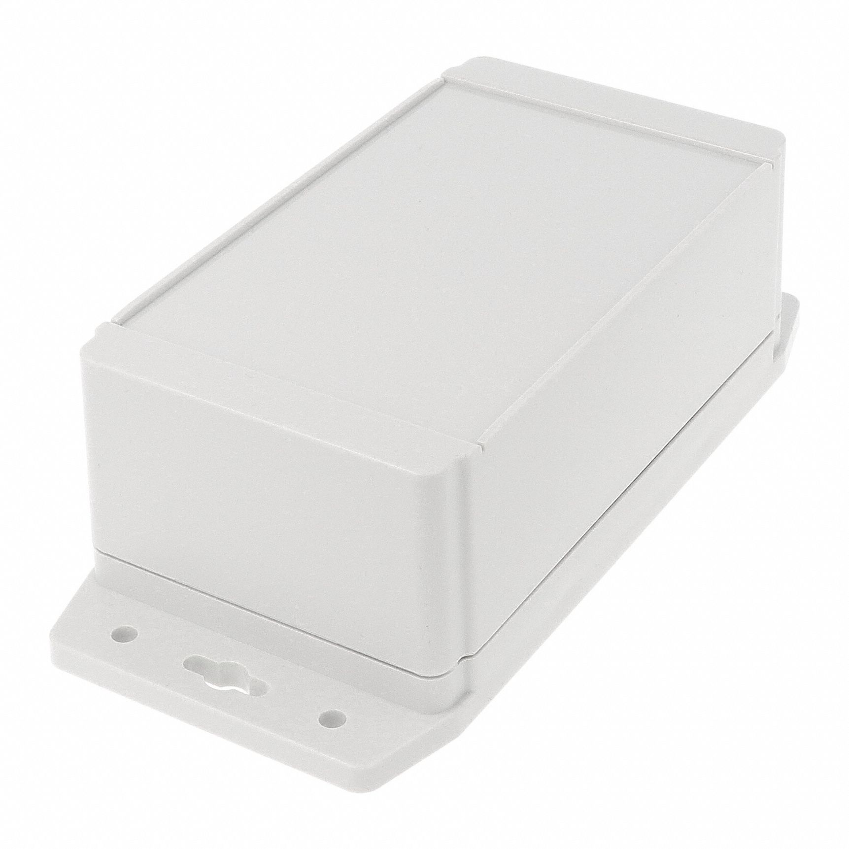 Enclosure: Polycarbonate, 6 in x 3 in x 2 in, NEMA 12/13/4/4X/6/6P, Screw On, Solid Cover