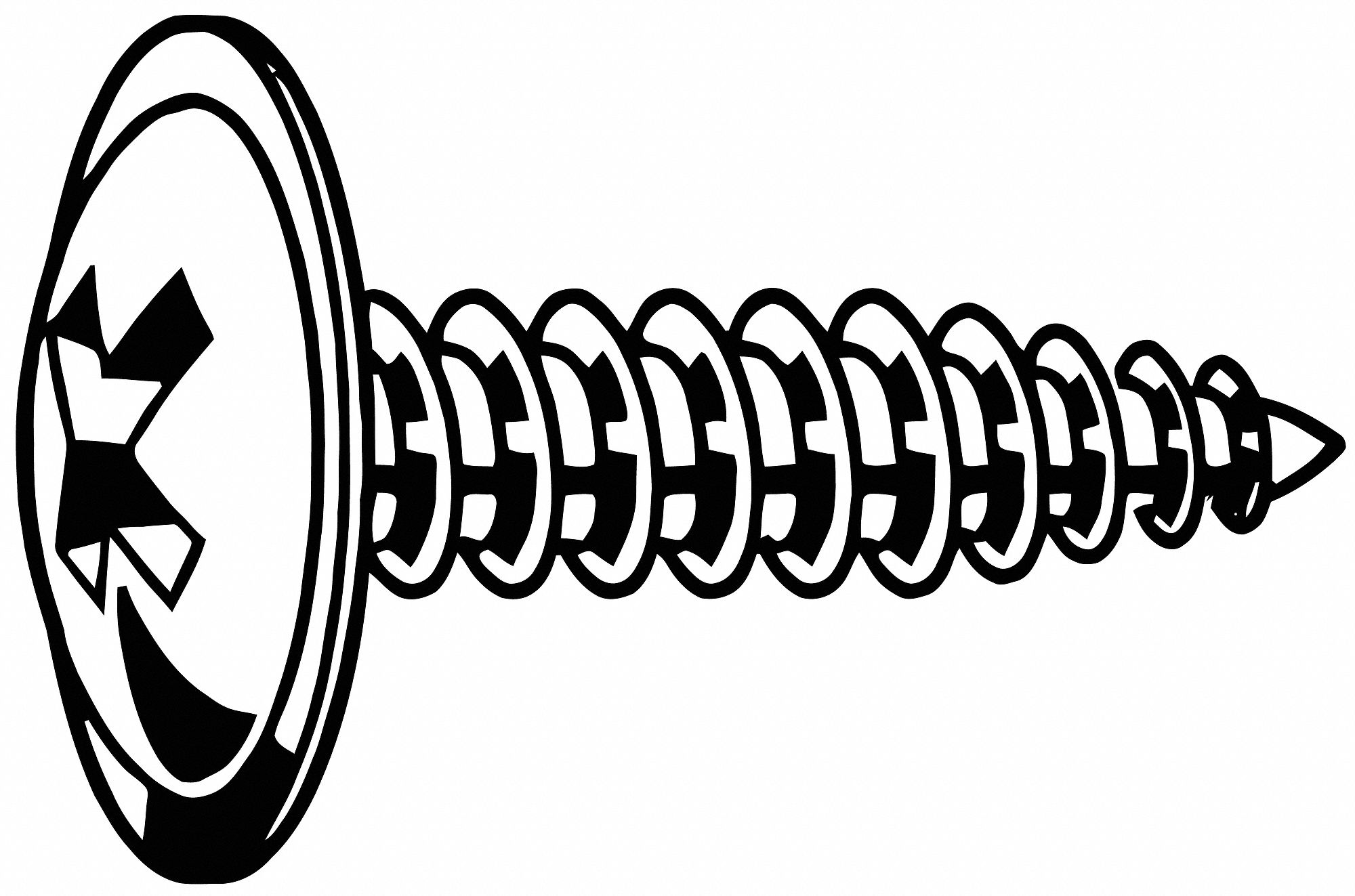 8 Size, 3/4 in Lg, Tapping Sheet Metal Screw 155V30B26456.016.0075