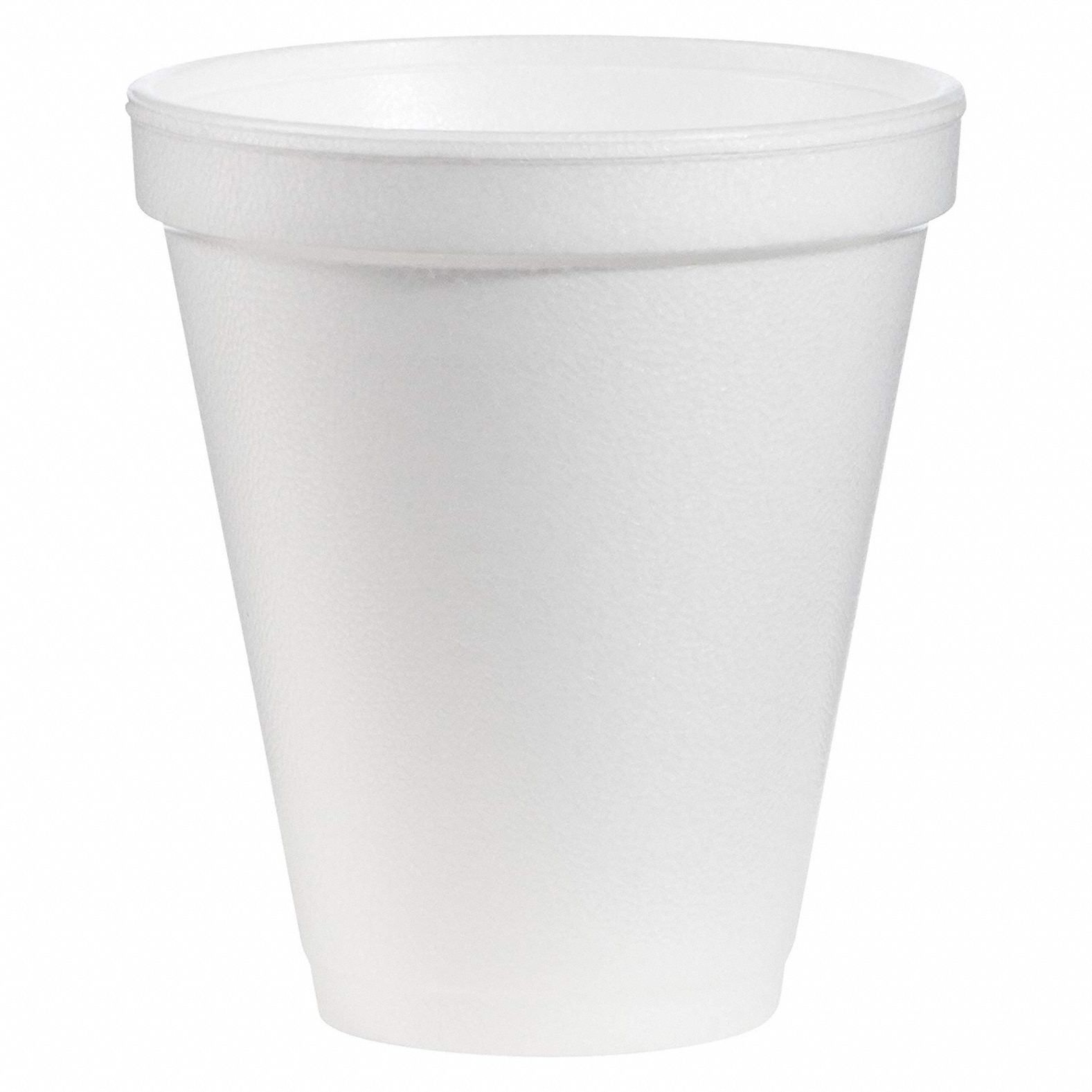 DART, 12 oz Capacity, White, Disposable Hot/Cold Cup - 41H585|12J16 ...