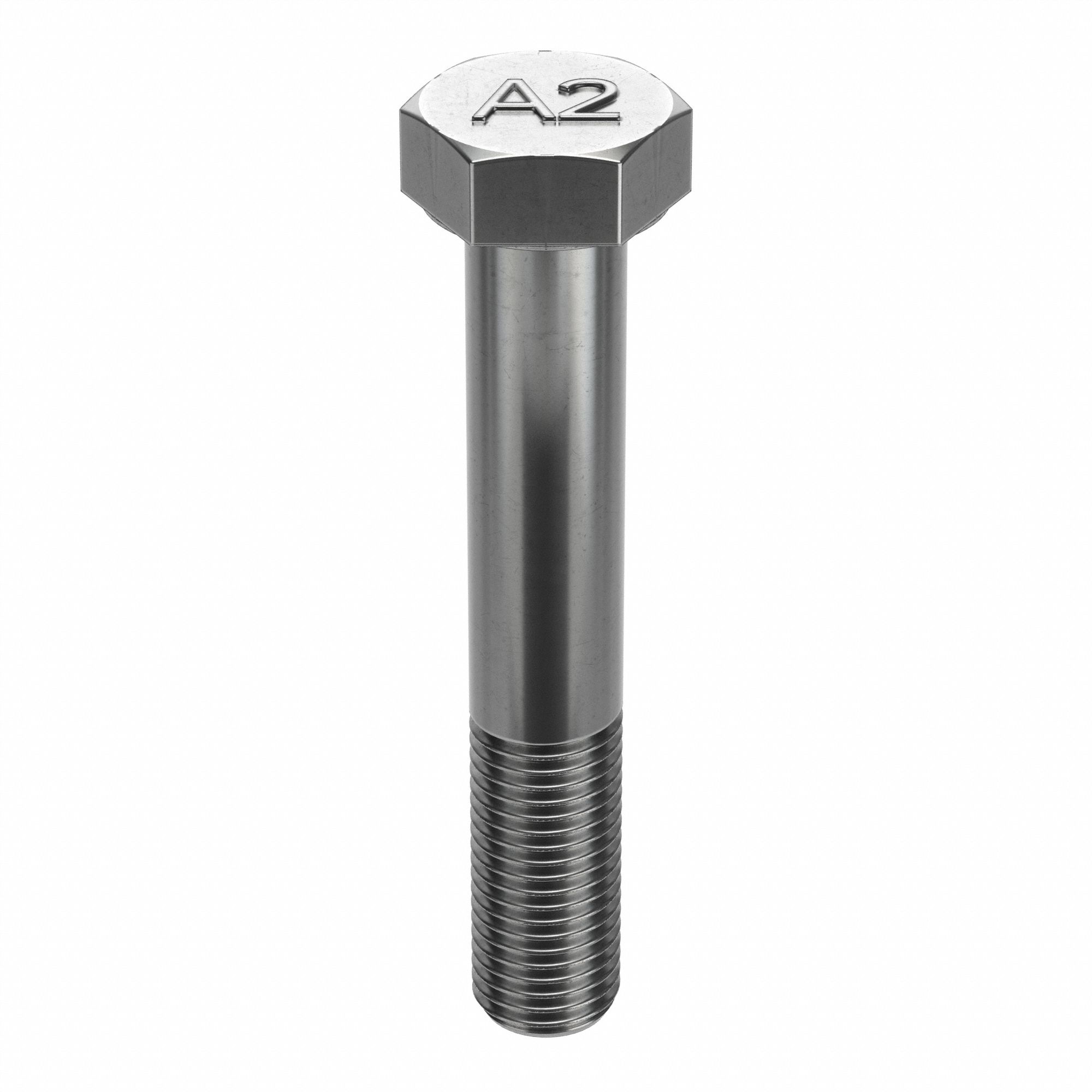 HEX HEAD CAP SCREW, STAINLESS STEEL, A2, PLAIN FINISH, M27-3.00, COARSE, 180MM L
