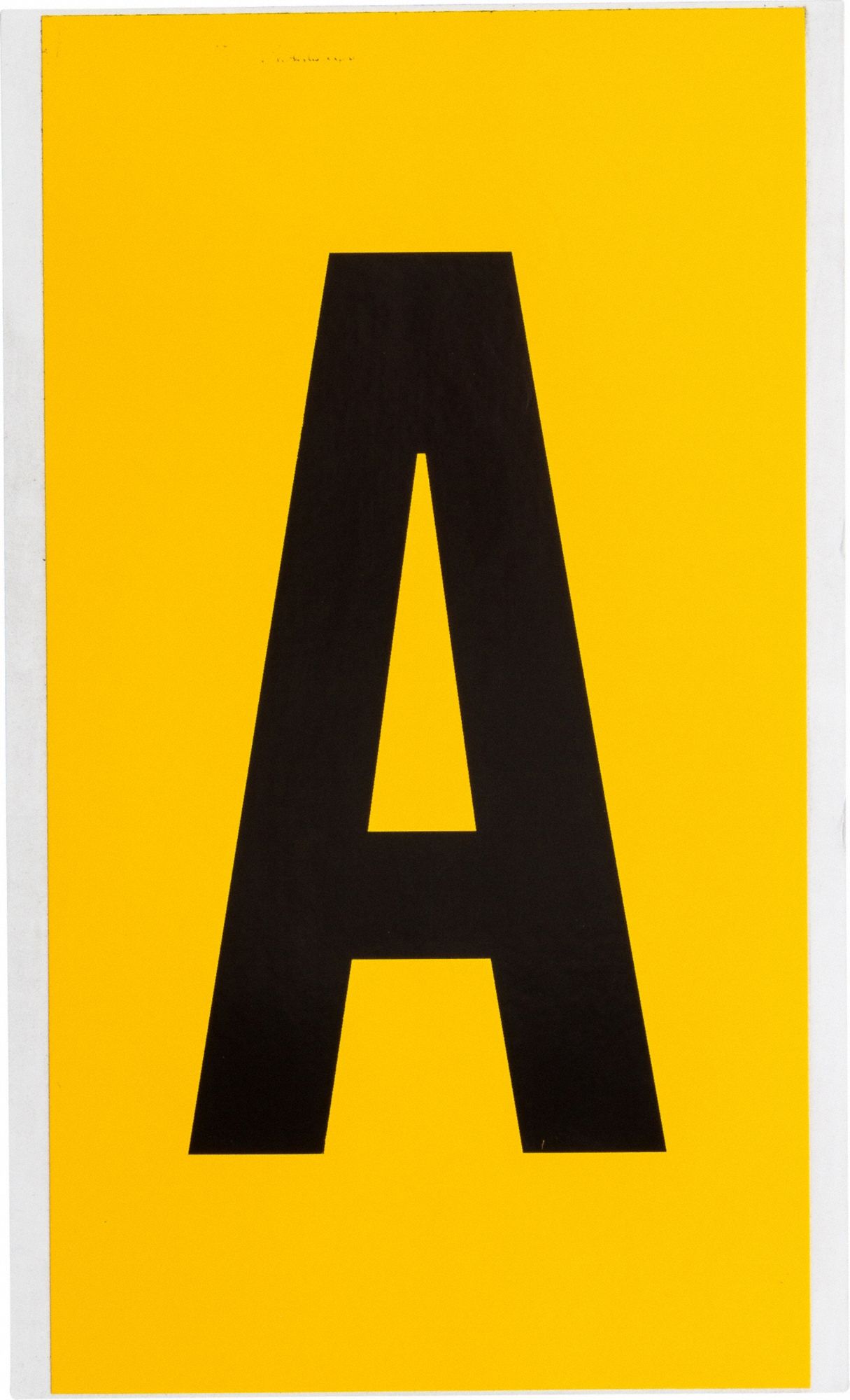 Numbers  Letters Black On Yellow 6 Inch
