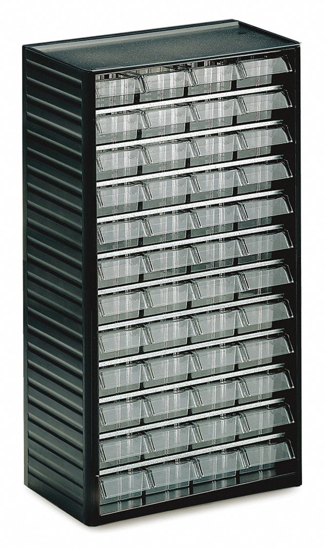 Treston small parts drawer unit 48 drawers clear 157h14 551 3 grainger