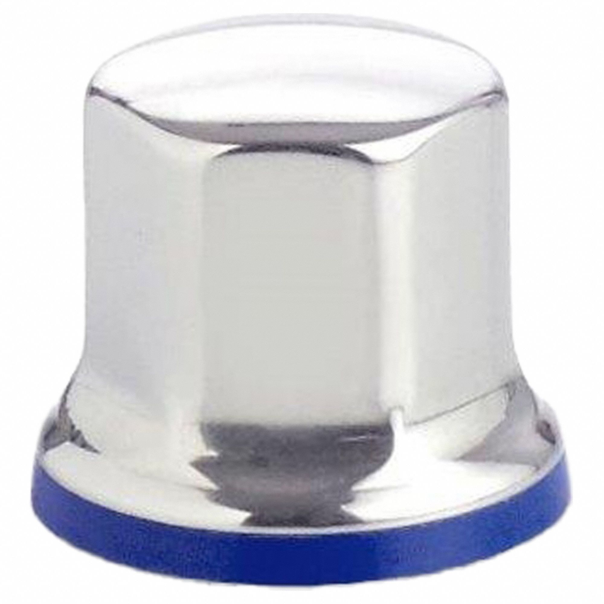 Hygienic Hex Nut: Low Crown Flattened Head, M10 Thread, 316L, Stainless Steel, 16 mm Hex Wd, H-NBR