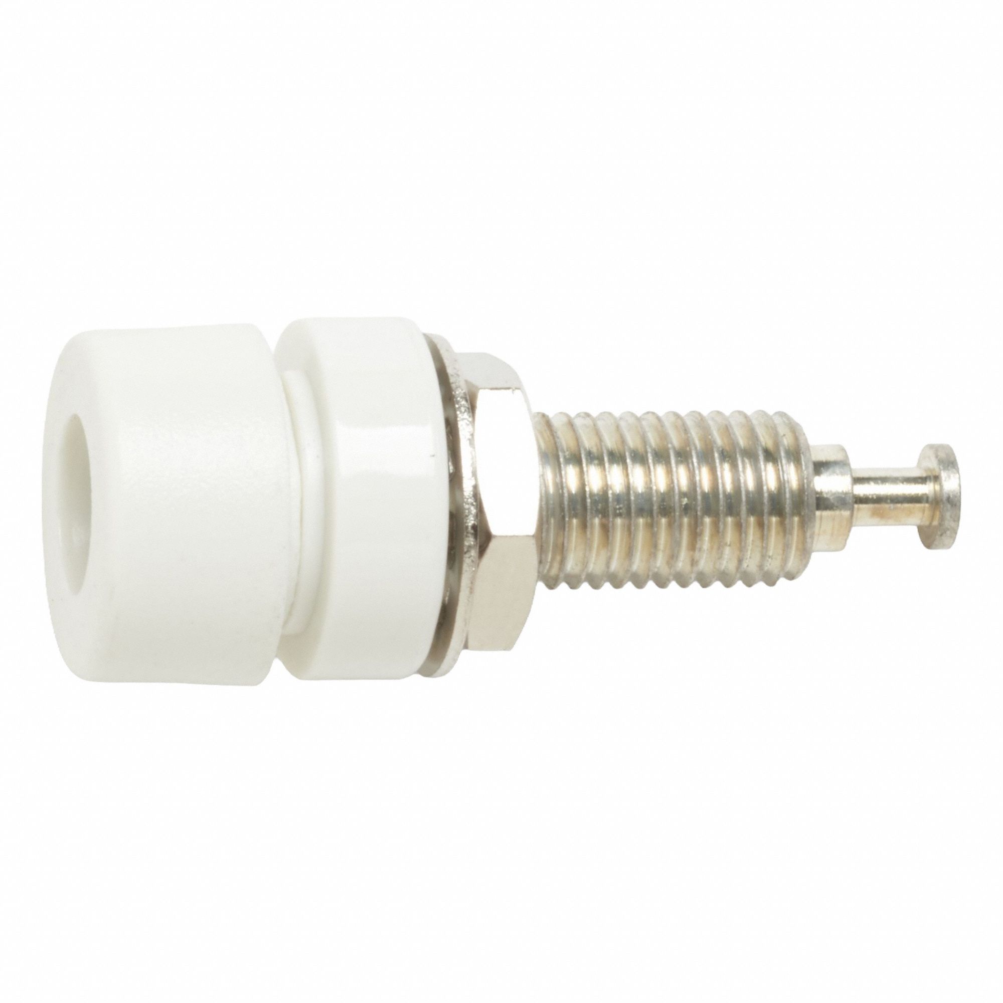 BananaJack White 2500V 15A 11/4in PK10