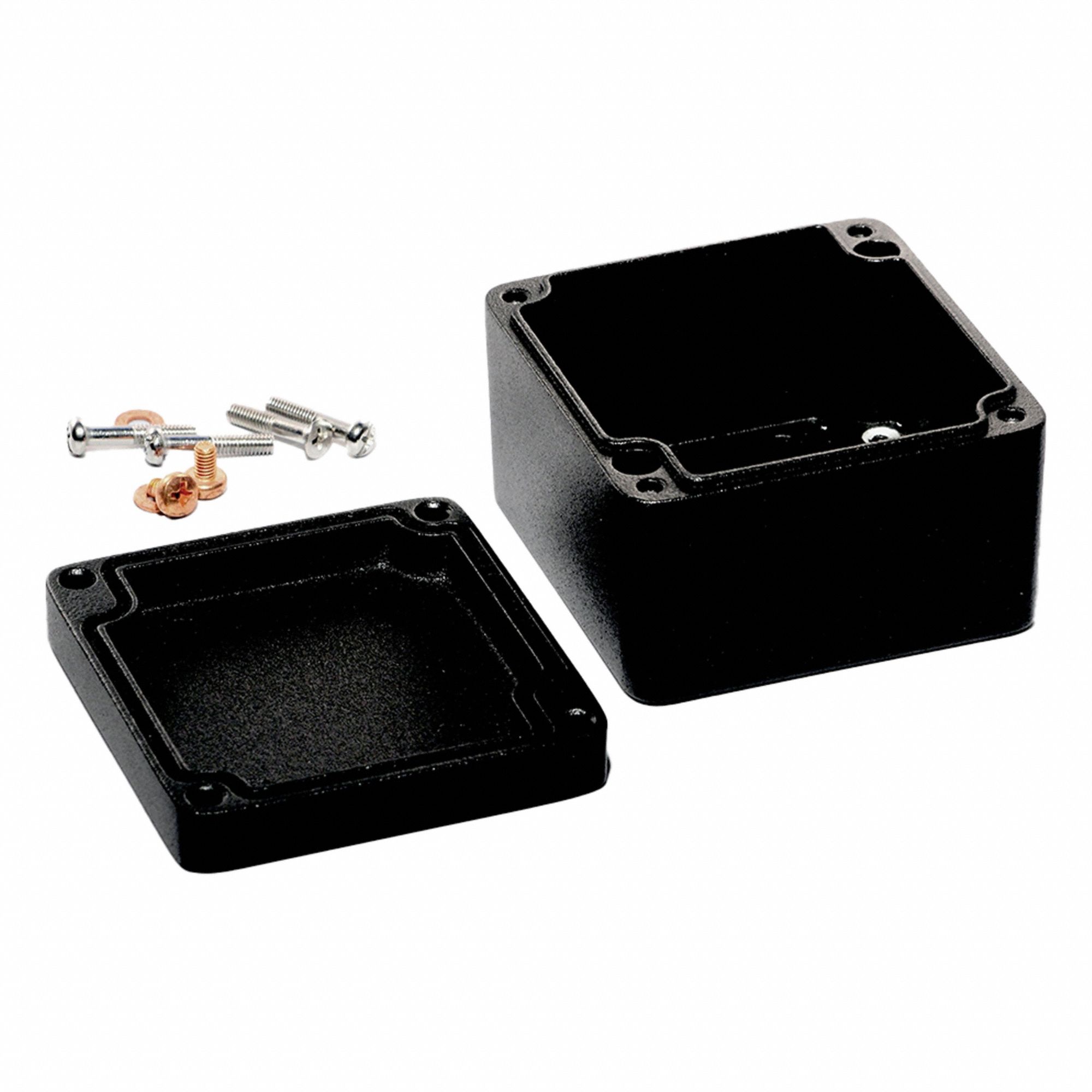 Enclosure: Die-Cast Aluminum, 2 in x 3 in x 2 in, NEMA 12/13/4/4X/6/6P, Screw On