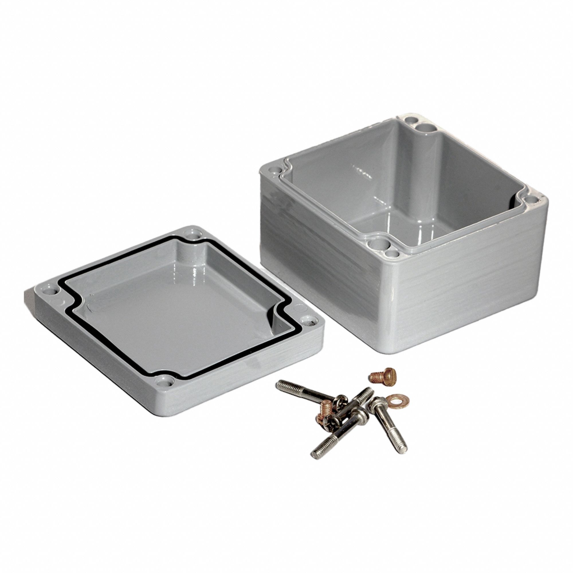 Enclosure: Die-Cast Aluminum, 2 in x 3 in x 2 in, NEMA 12/13/4/4X/6/6P, Screw On