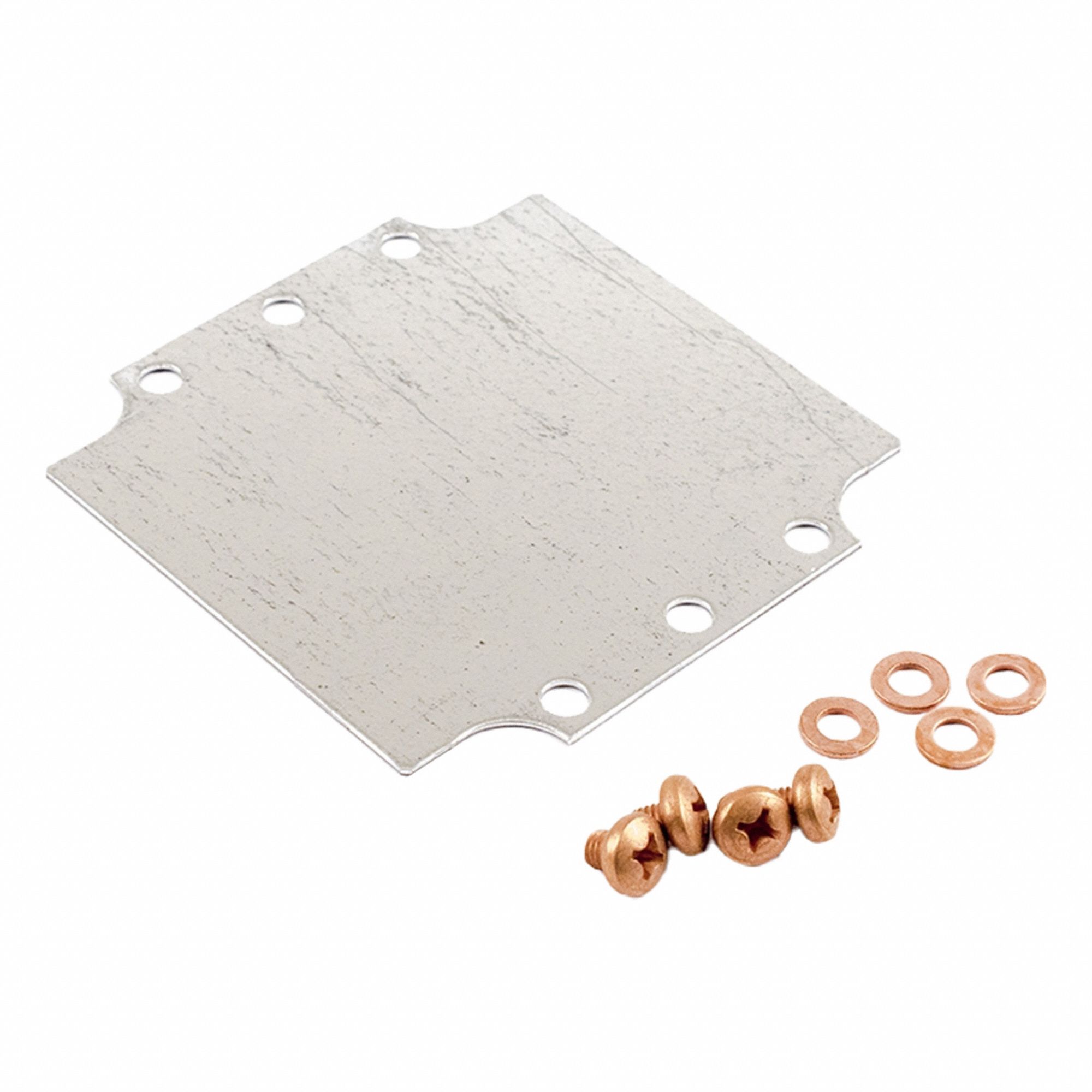 Inner Panel: Back Panel Panel, 4.25 in Overall Ht, 4.21 in Overall Wd, Steel, Galvanized