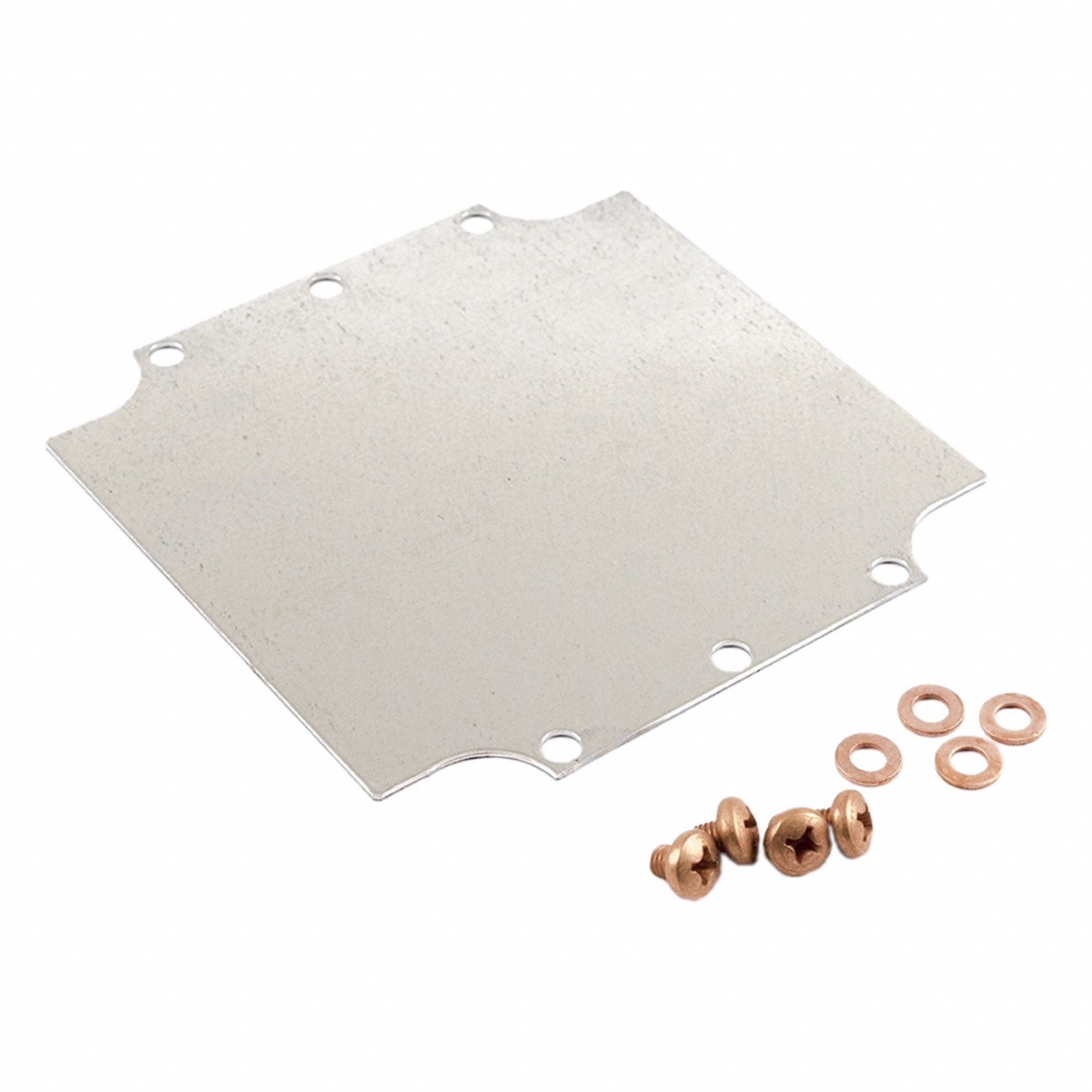 Inner Panel: Back Panel Panel, 5.61 in Overall Ht, 5.59 in Overall Wd, Steel, Galvanized