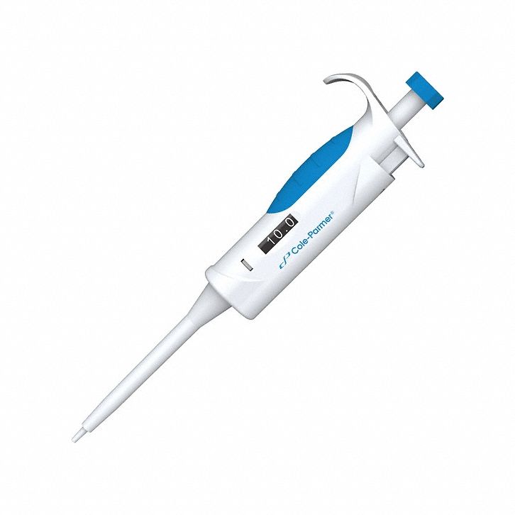 Single-Channel Pipettor: 1 Channels, 10 ul Capacity - Max, Manual Fixed Volume